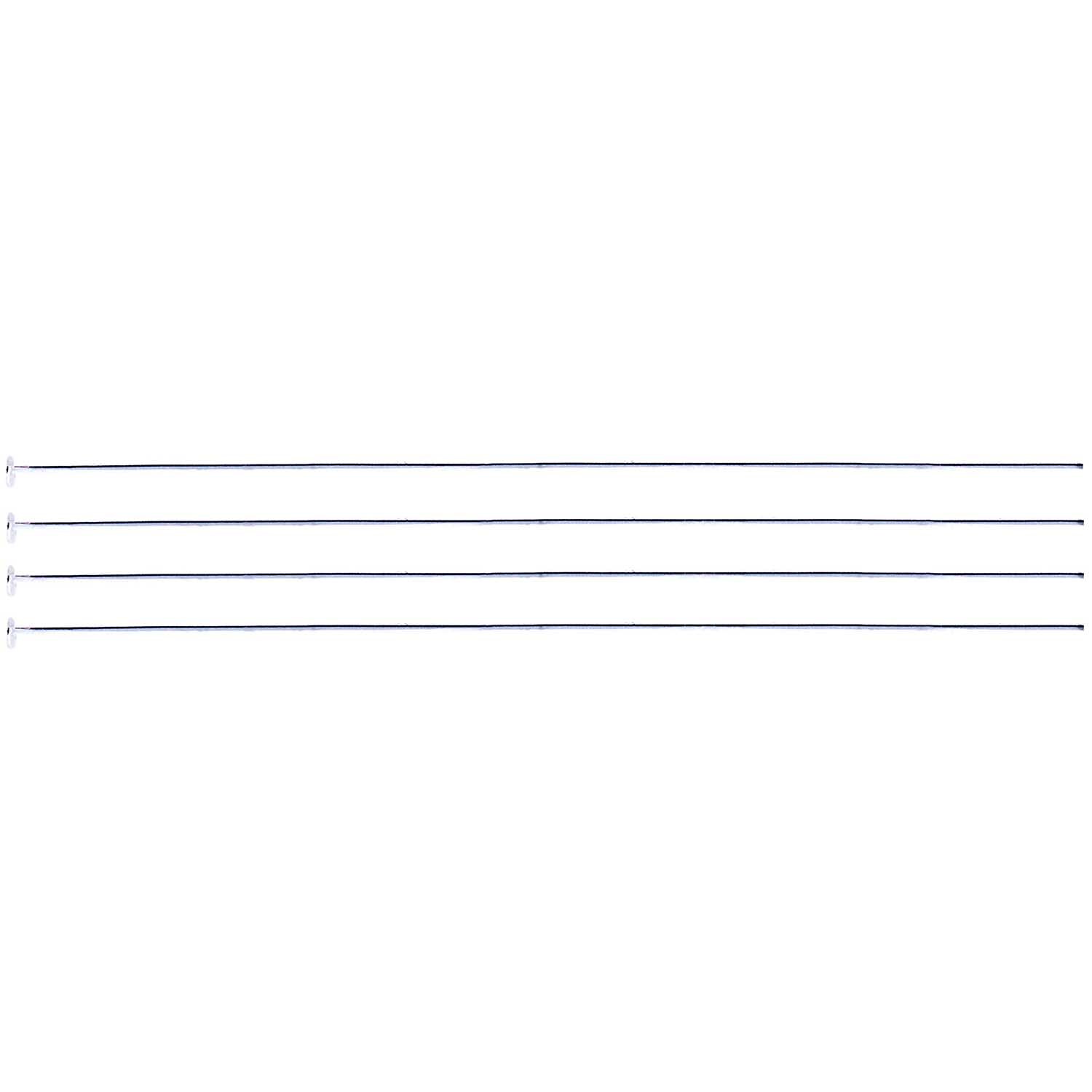 Nietstift silber 70mm 10 Stück von Rico Design, dargestellt in einer Reihe auf weißem Hintergrund.