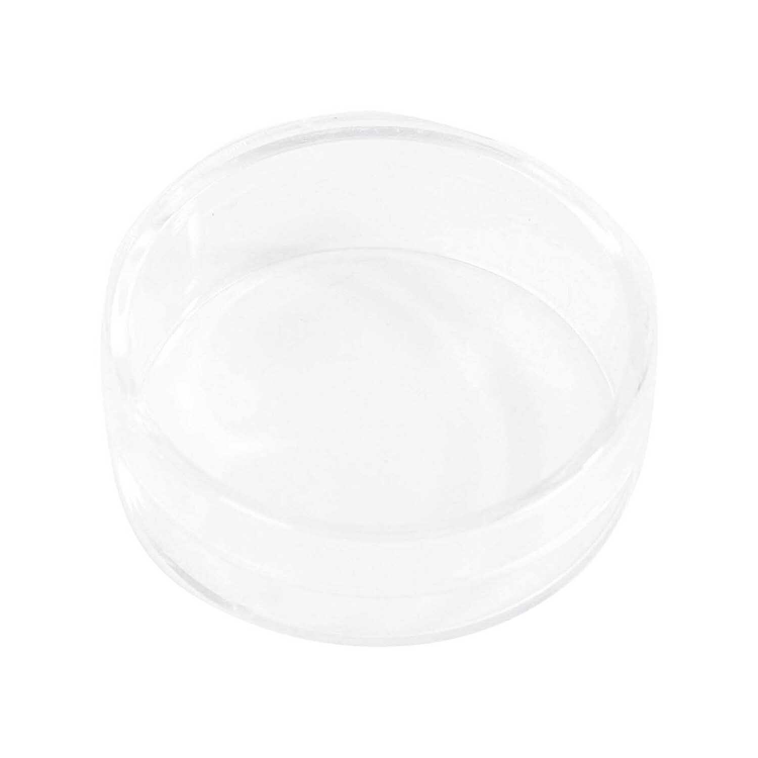 Kunststoffdose transparent 3,5x3cm von Rico Design, ideal zur Aufbewahrung kleiner Gegenstände.