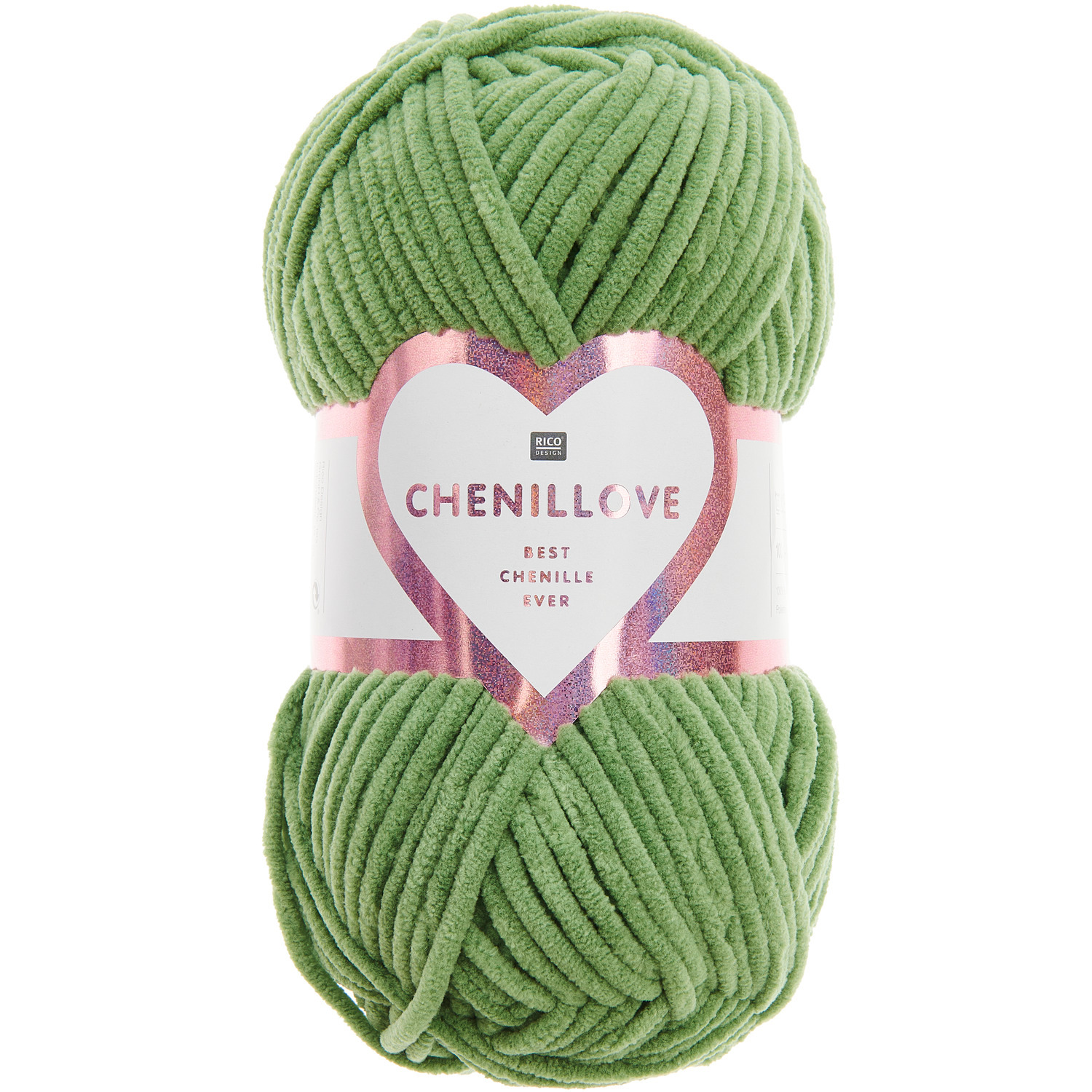 Creative Chenillove Häkelset Baby Dinosaur: Weiches, grünes Garn von Rico Design, ideal für kreative Häkelprojekte.