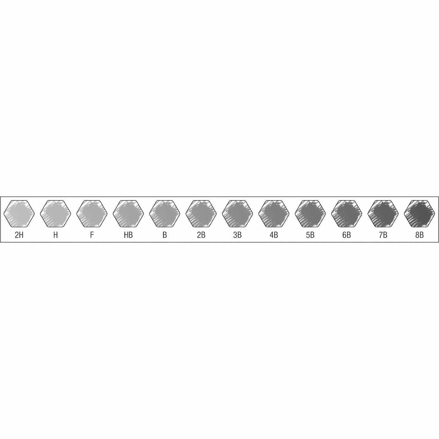 9000 Art Set: 12-teiliges graues Set von Faber Castell mit verschiedenen Bleistiftstärken.