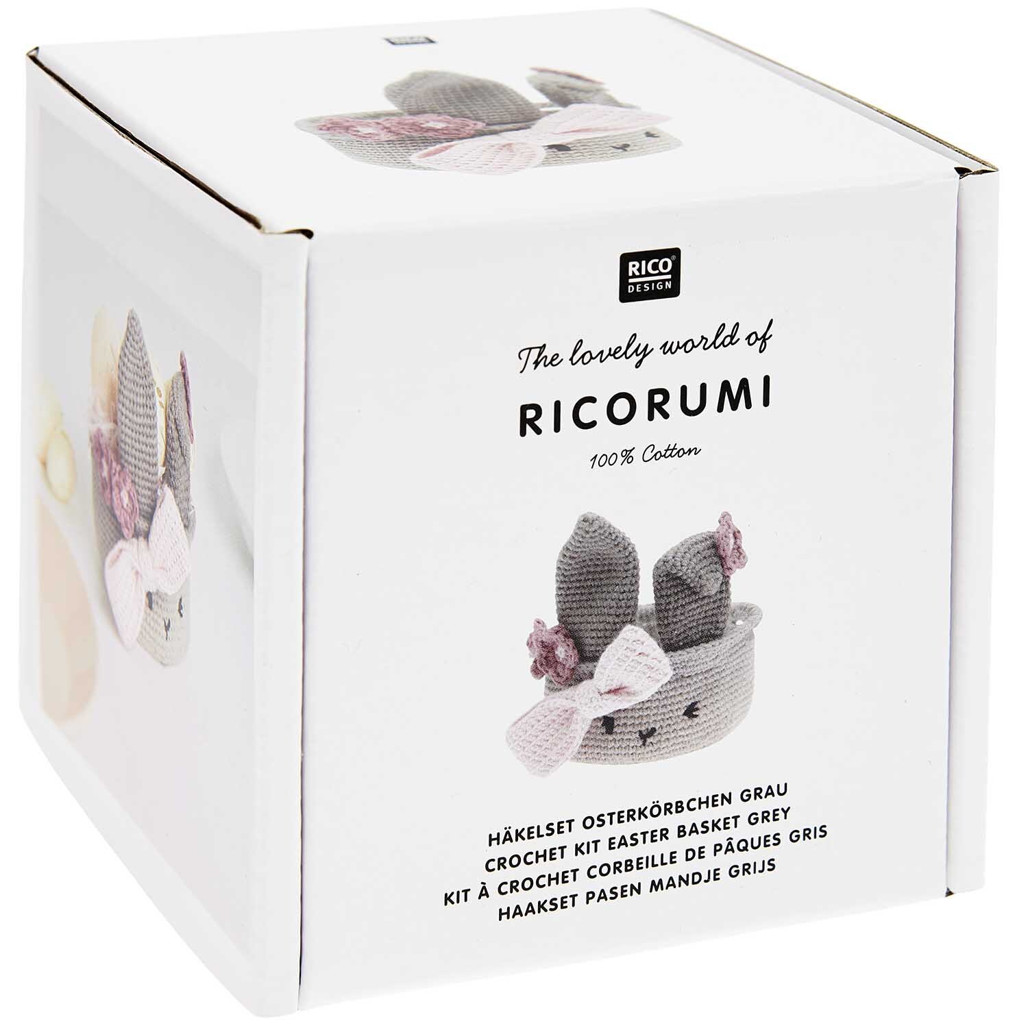 Ricorumi Häkelset - Osterkörbchen Grau von Rico Design