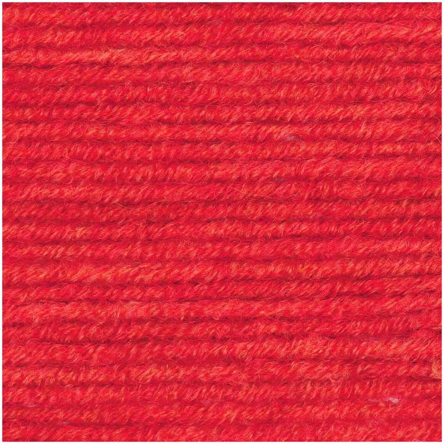 Classik Wolle in leuchtendem Rot, 50g Knäuel mit 90m Länge von Wolle Rödel, ideal zum Stricken.