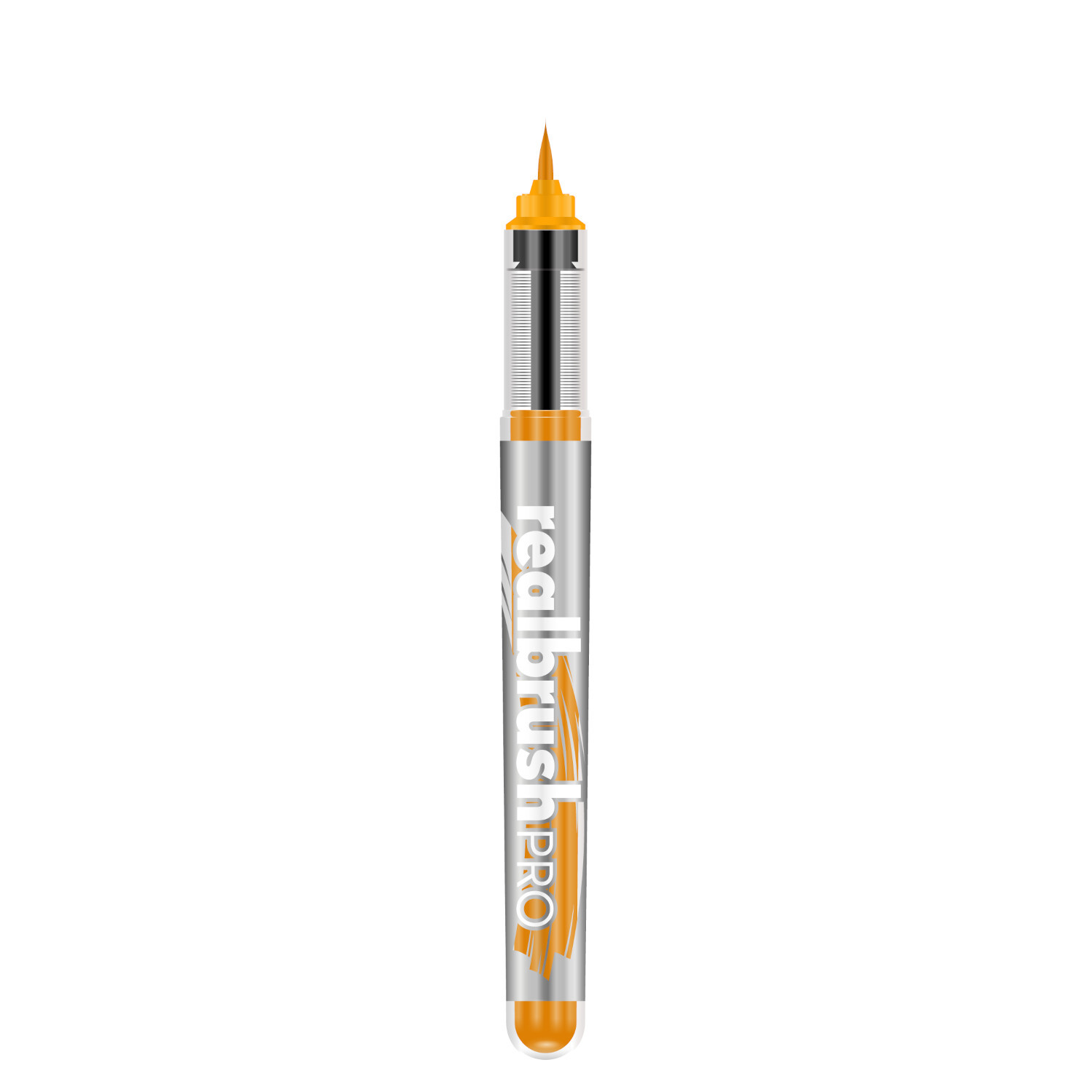 Realbrush Pro Marker in Gold von karin, mit feiner Spitze, ideal für präzises Zeichnen.