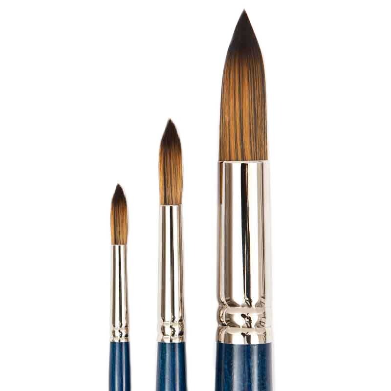 Pinsel Art School Acryl Synthetic rund kurzer Stiel von Rico Design