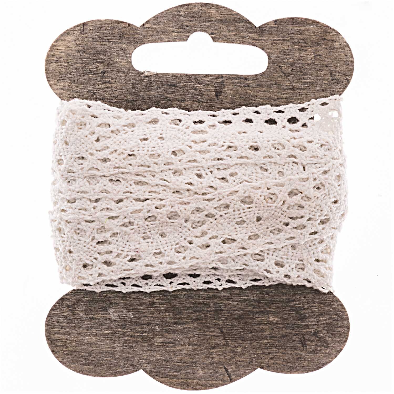 Häkelspitze 1,5cm 3m Farbe Weiß von idee. Creativmarkt 