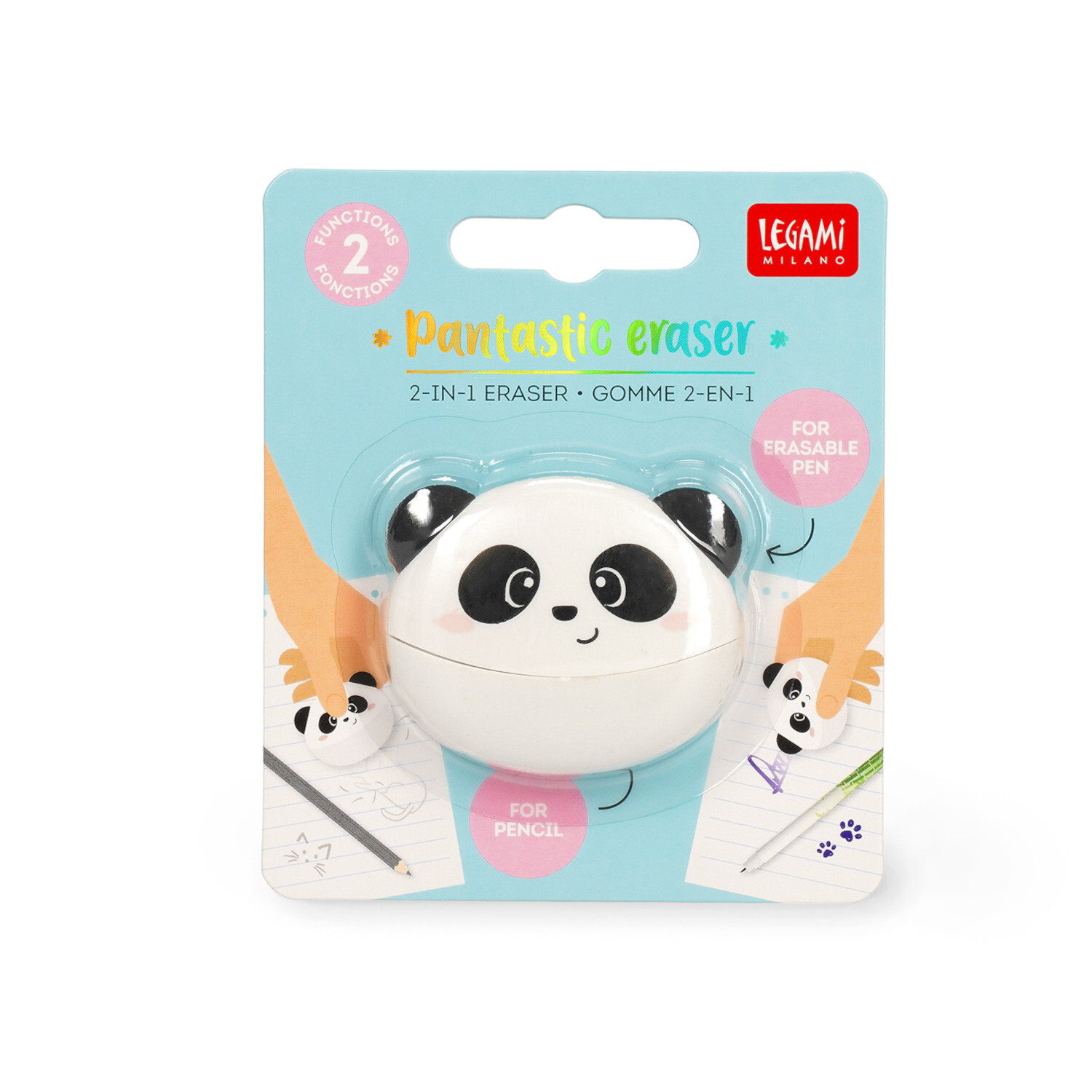 Radiergummi 2 in 1 Panda von Legami 
