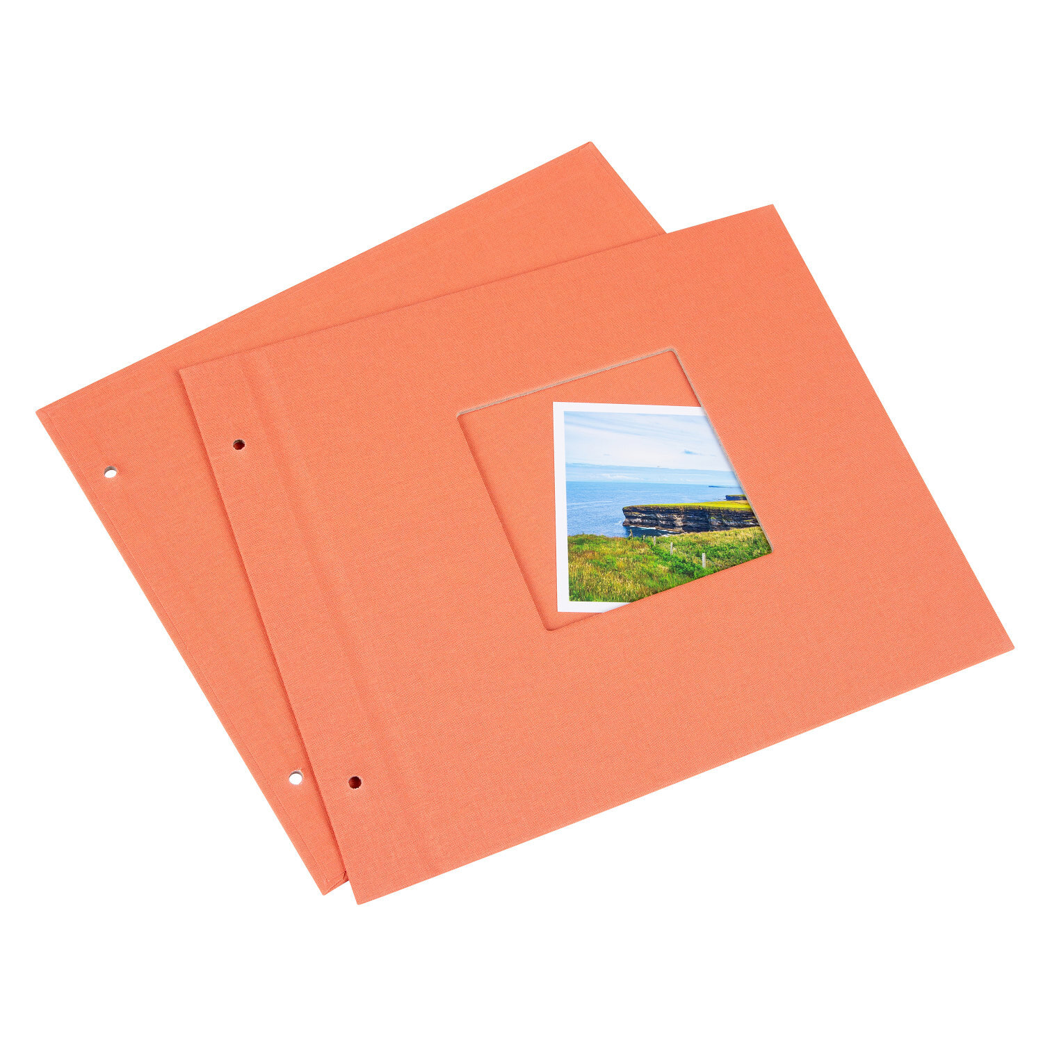 Schraubalbeneinband mit Sichtfenster Leinen 30x25cm von Goldbuch Georg Brückner 