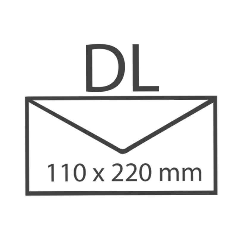Paper Poetry Kuvert Essentials DL 5 Stück Farbe Weiß von Rico Design