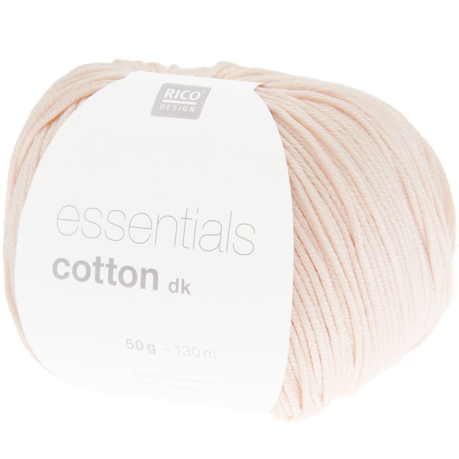 Essentials Cotton dk 50g 120m Farbe Nude von Rico Design