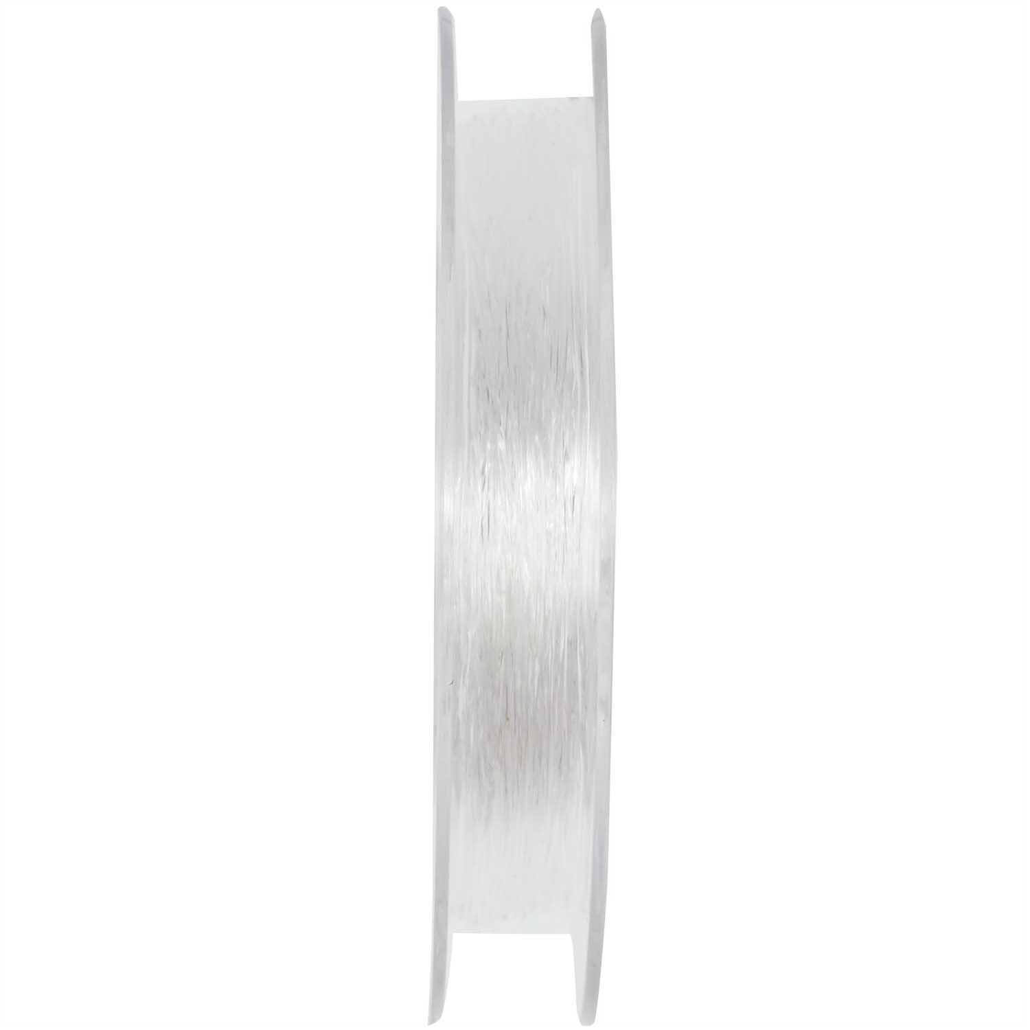 Perlonfaden elastisch transparent 0,4mm von Rico Design auf Spule, ideal für Schmuckherstellung.