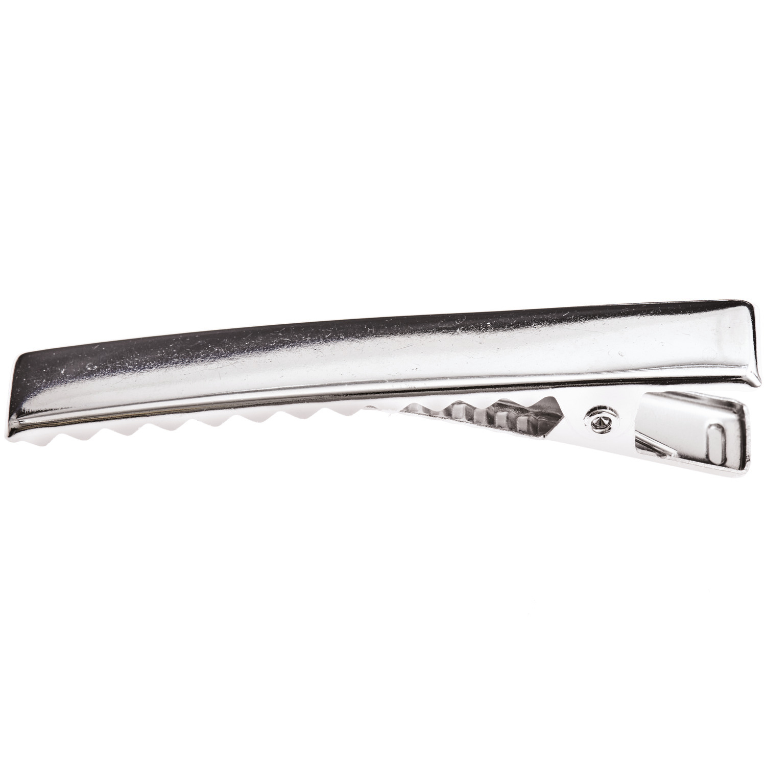 Haarspange von Rico Design, silberfarben, 5,5 cm, 3 Stück. Glänzende Metalloberfläche, ideal für stilvolle Frisuren.