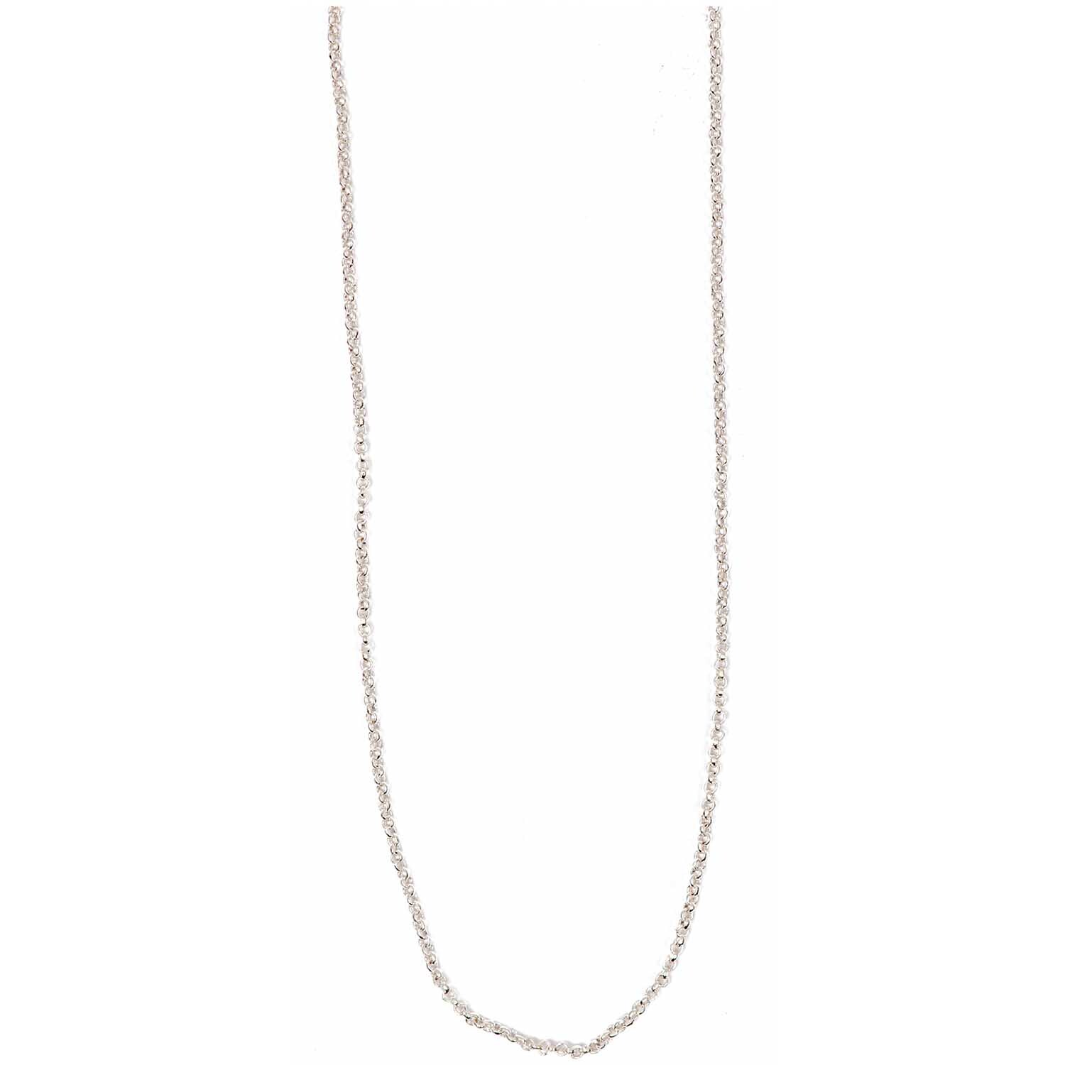 Gliederkette versilbert 70cm von Rico Design, elegant und schlicht, ideal für jeden Anlass.