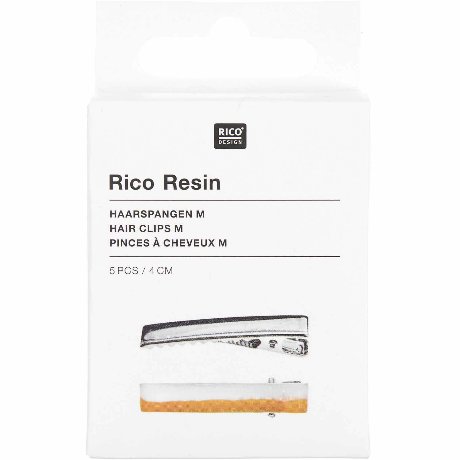 Haarspange 4cm 5 Stück von Rico Design
