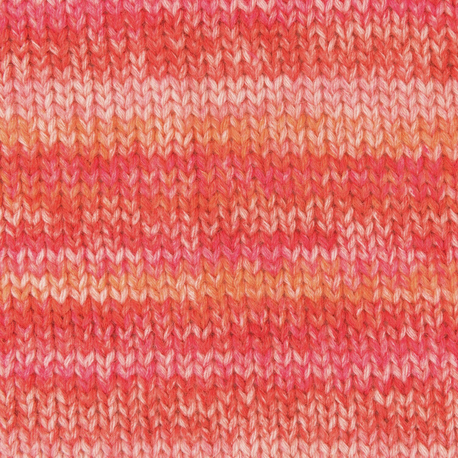 Essentials Alpaca Blend Print Chunky: Strickmuster in Rot-Orange von Rico Design, 50g 90m.