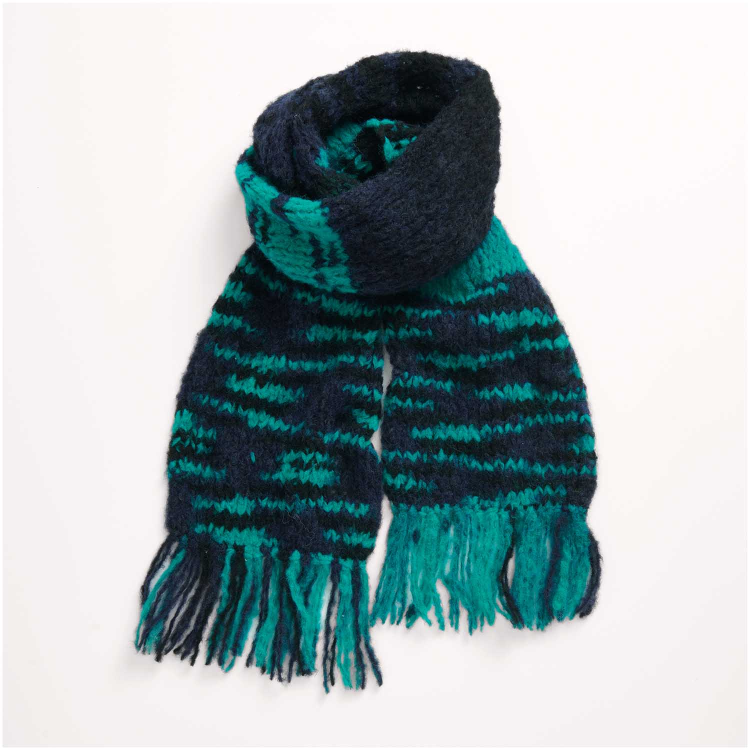 Gestrickter Schal: Modell 19 aus dem Heft Rico Kids 12