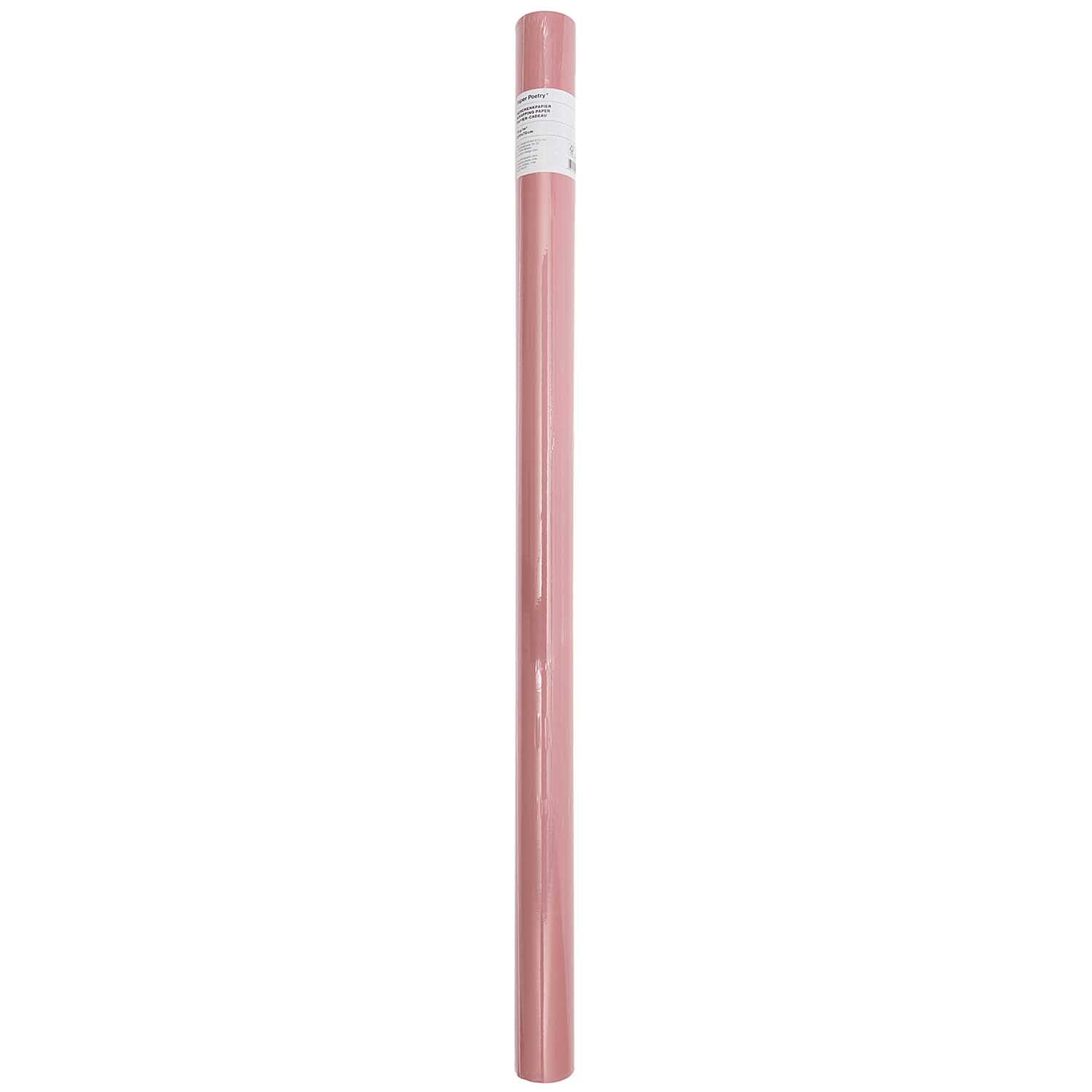 Paper Poetry Geschenkpapier uni pink 70cm 2m von Rico Design