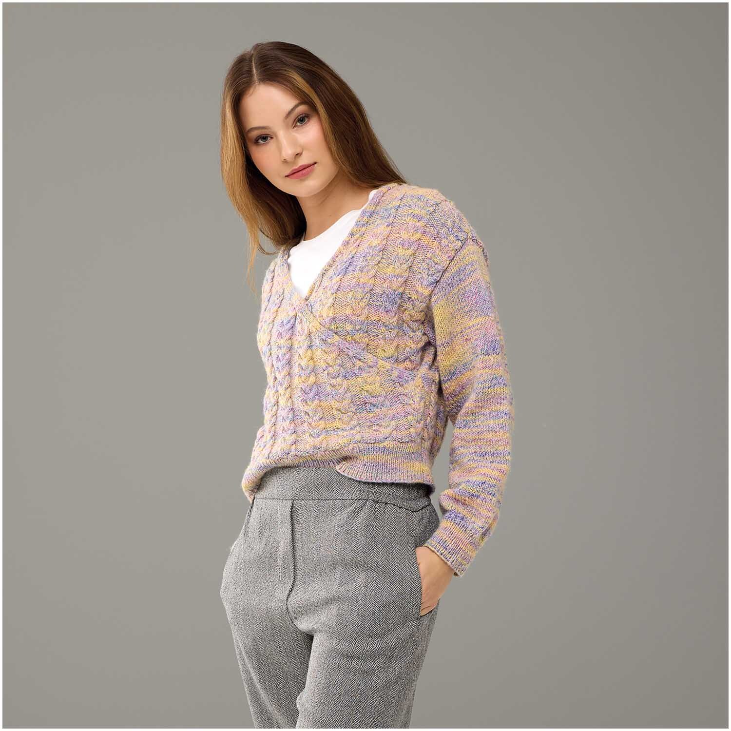Strickset Pullover Modell 07 aus Die Neue Masche Nr. 7 von idee. Creativmarkt