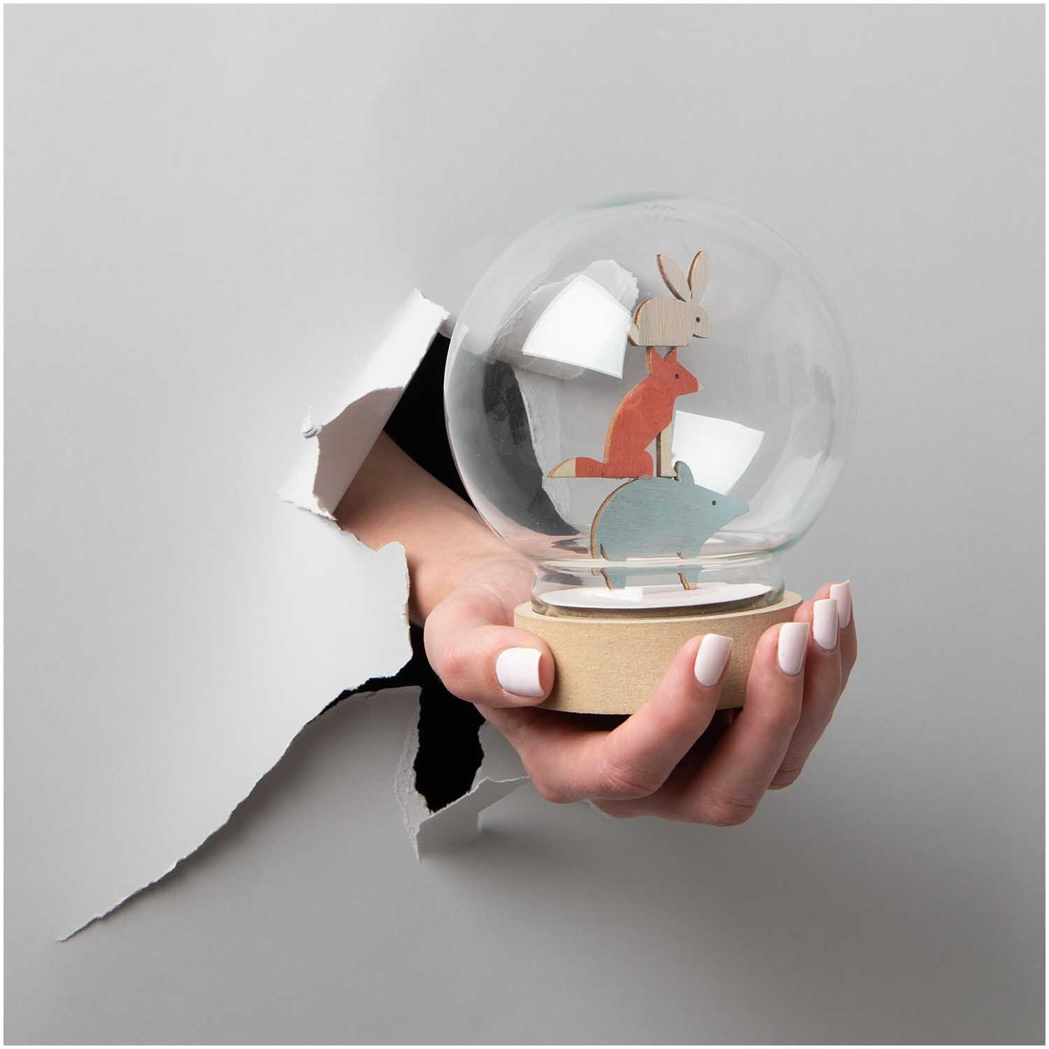 Glasdekohaube mit Sockel 10x12,5cm von Rico Design