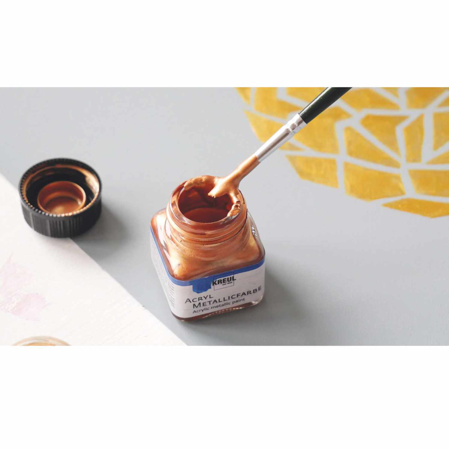 Acryl Metallicfarben Set Glamour Living 20ml 6 Stück von C.Kreul 
