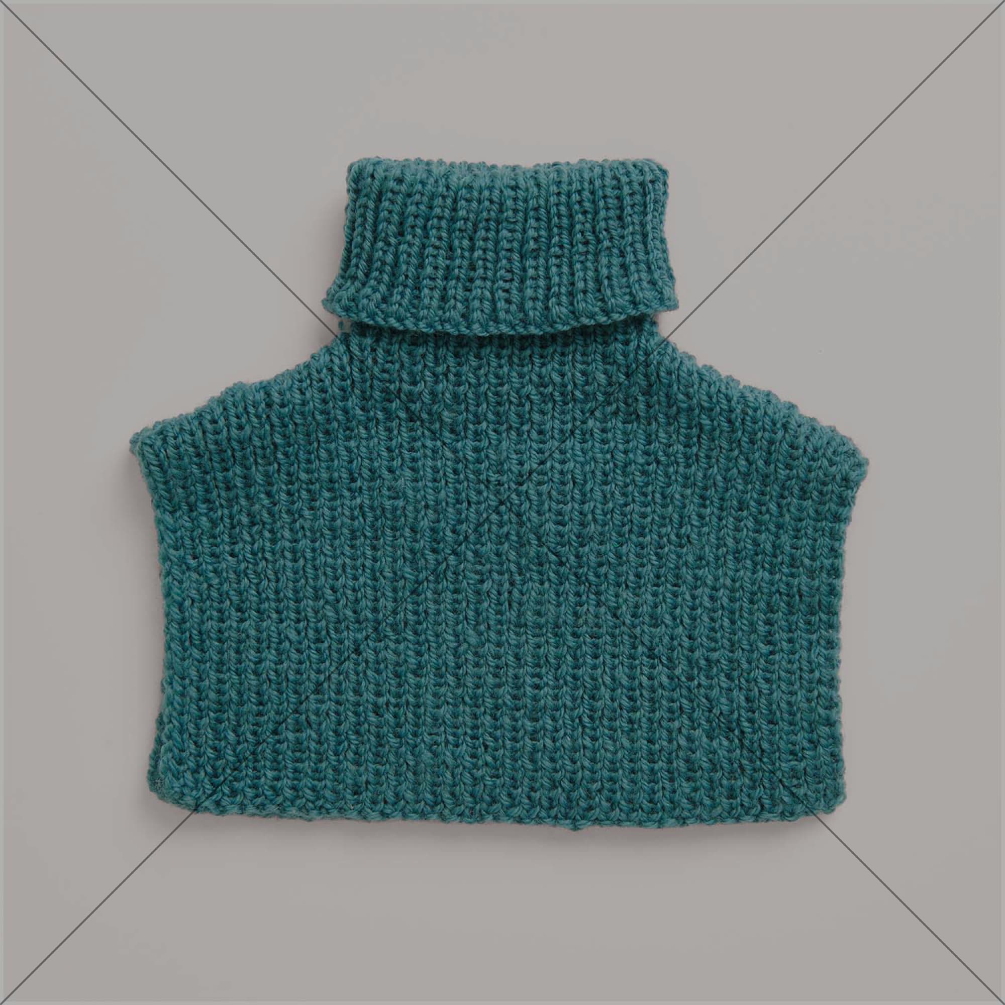Gestrickter Kragen: Modell 06 aus dem Heft Rico Kids 12
