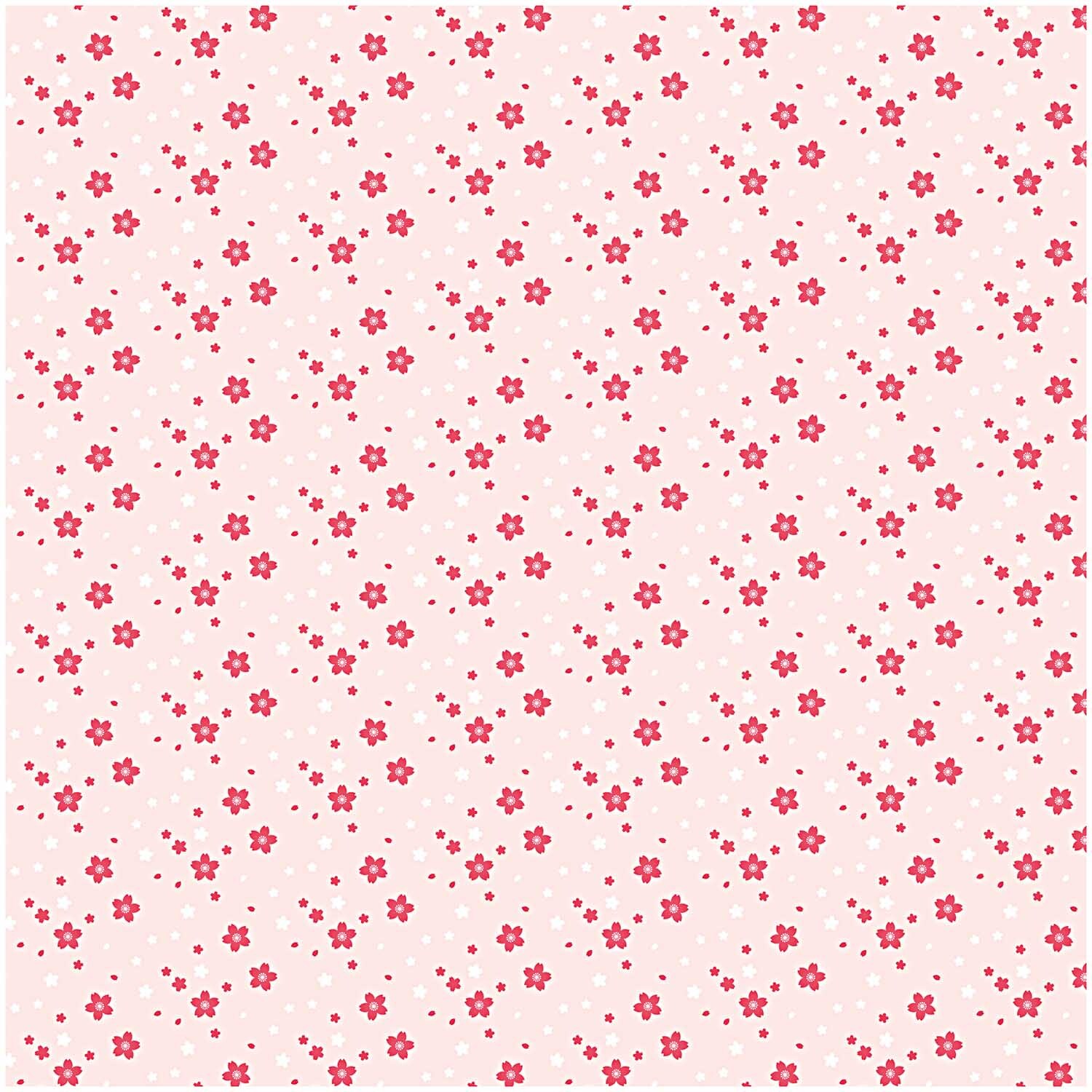 Stoff kleine Streublümchen rosa 50x140cm von Rico Design zeigt ein zartes Blumenmuster auf rosa Hintergrund. Ideal für kreative Nähprojekte.