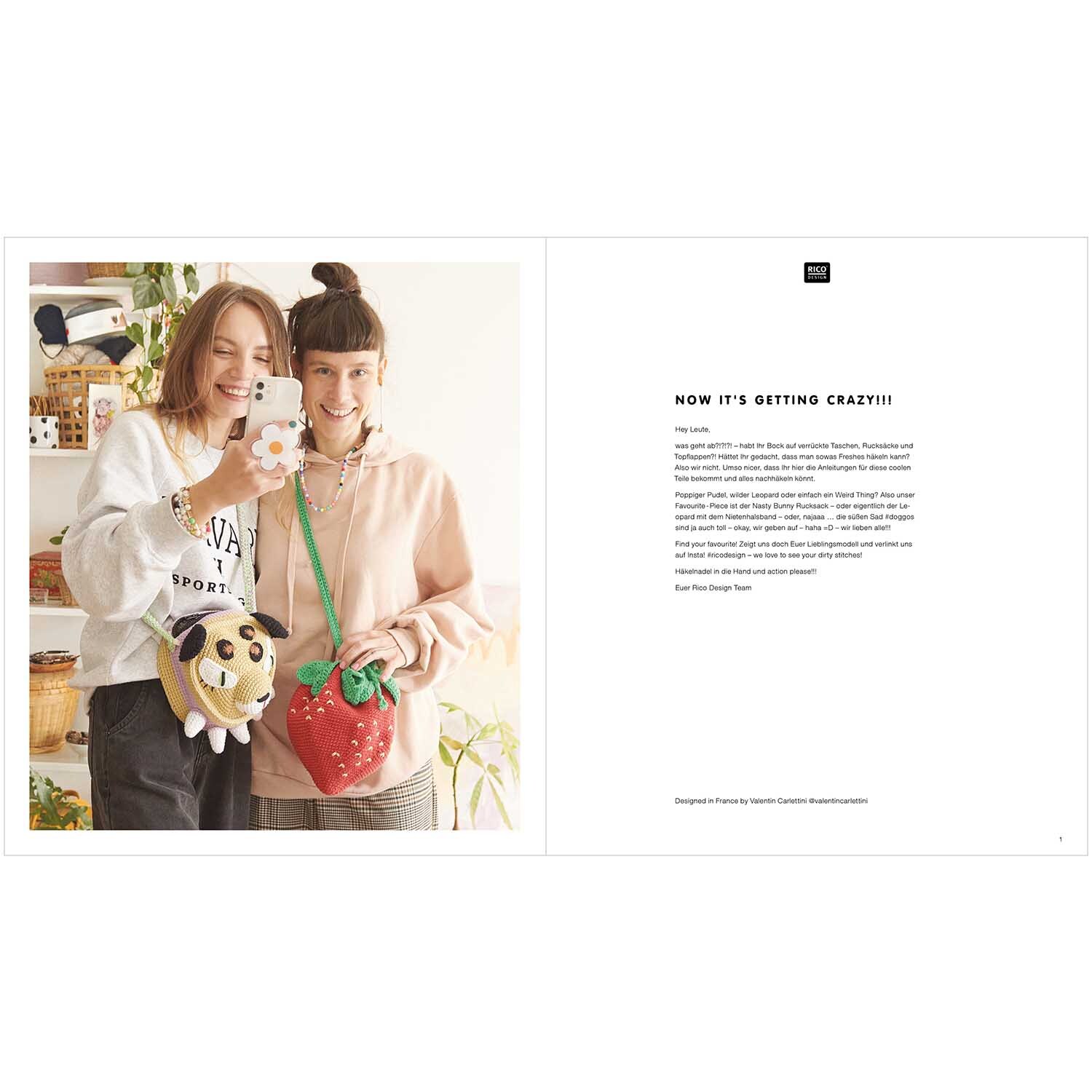 Cotton Aran - Just Bags + Things + Crazy Stuff Deutsch von Rico Design