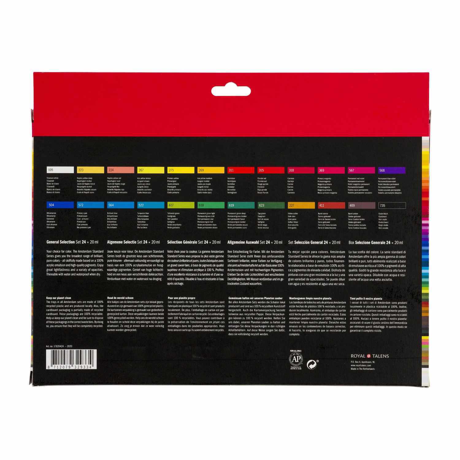 Acrylfarbe Set 24x20ml von Royal Talens