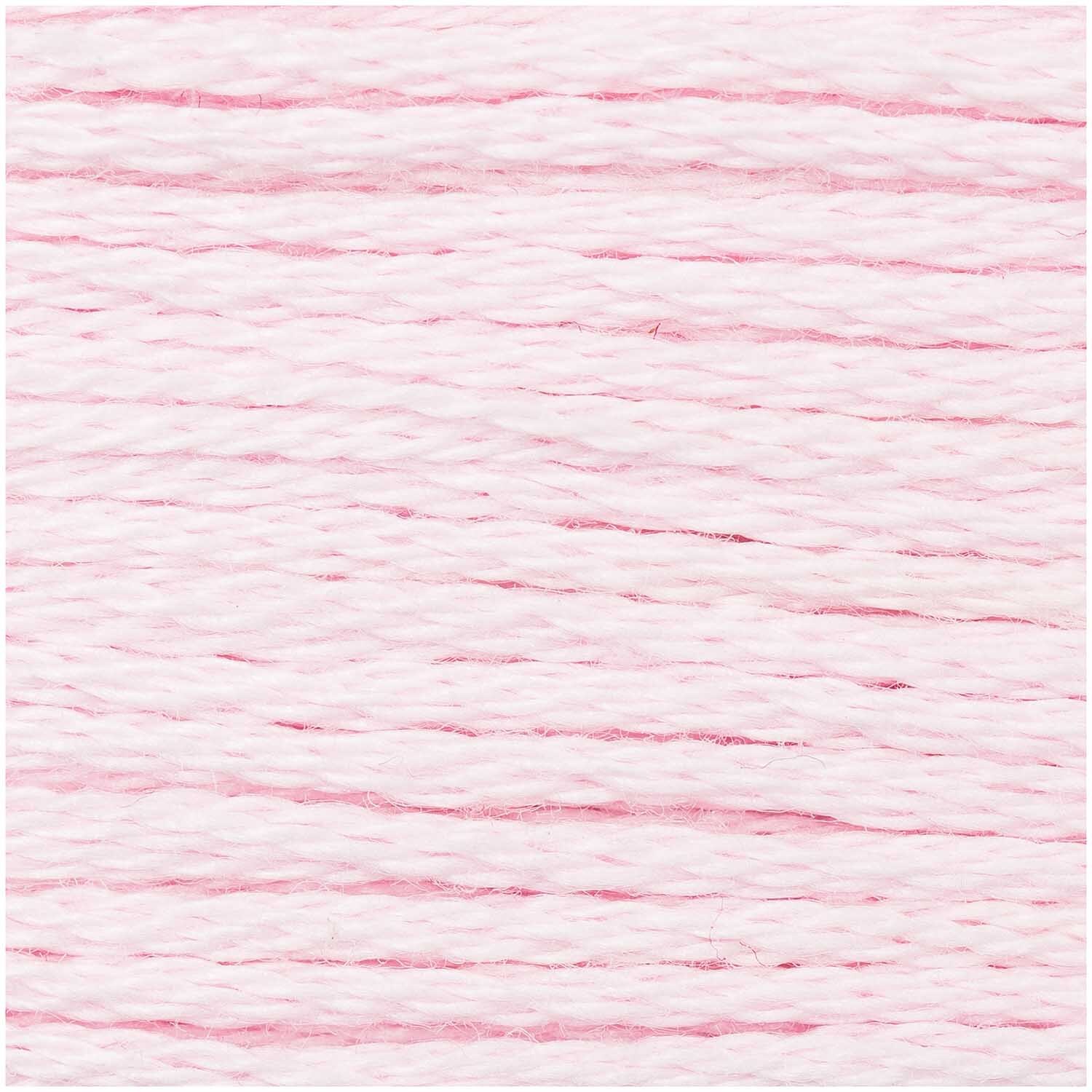 Sticktwist 8m von Rico Design in zartem Rosa, ideal für Stickprojekte und Handarbeiten.