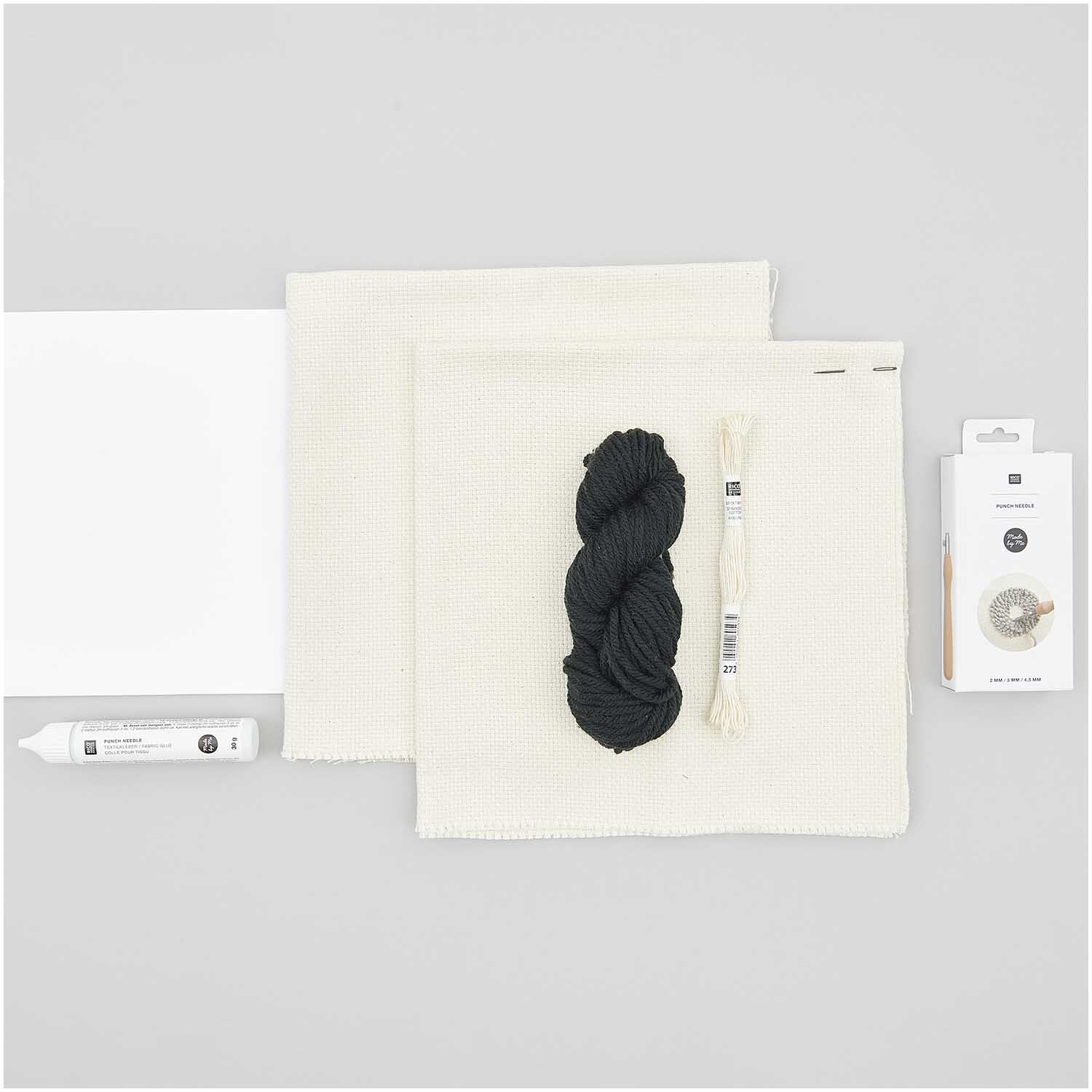 Punch Needle Packung Kissen Take Care 40x40cm von Rico Design