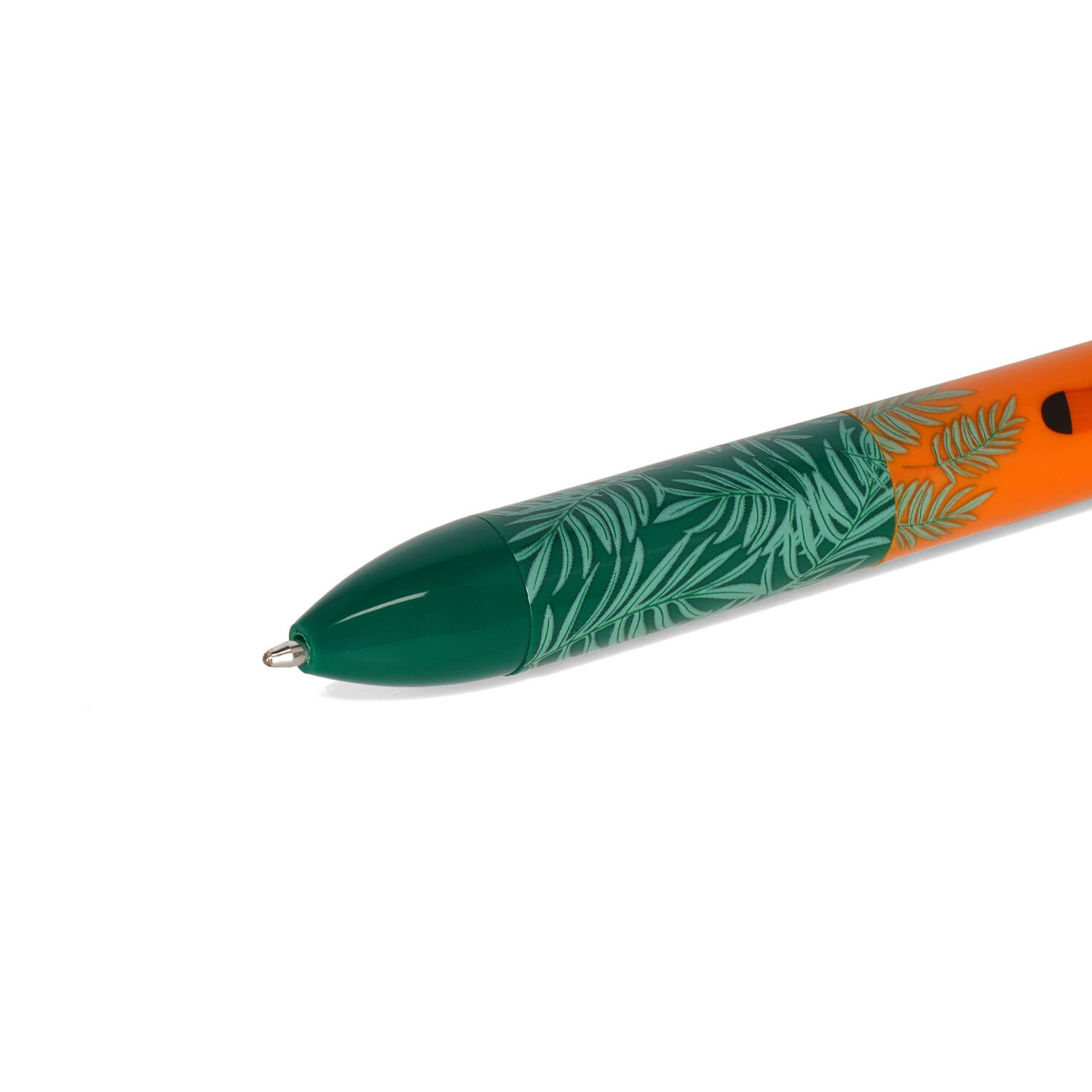 Zweifarbiger Kugelschreiber Click&Clack von Legami mit Tiger-Muster, ideal für stilvolles Schreiben.