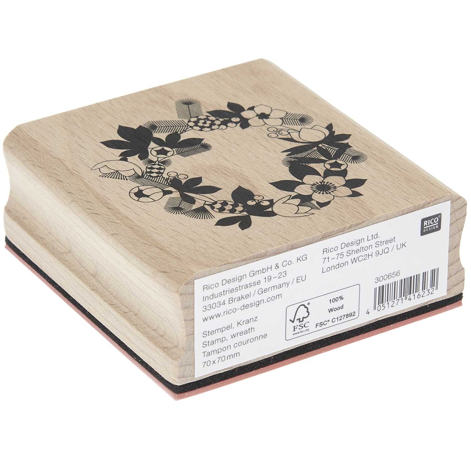 Paper Poetry Stempel Kranz 7x7cm von Rico Design