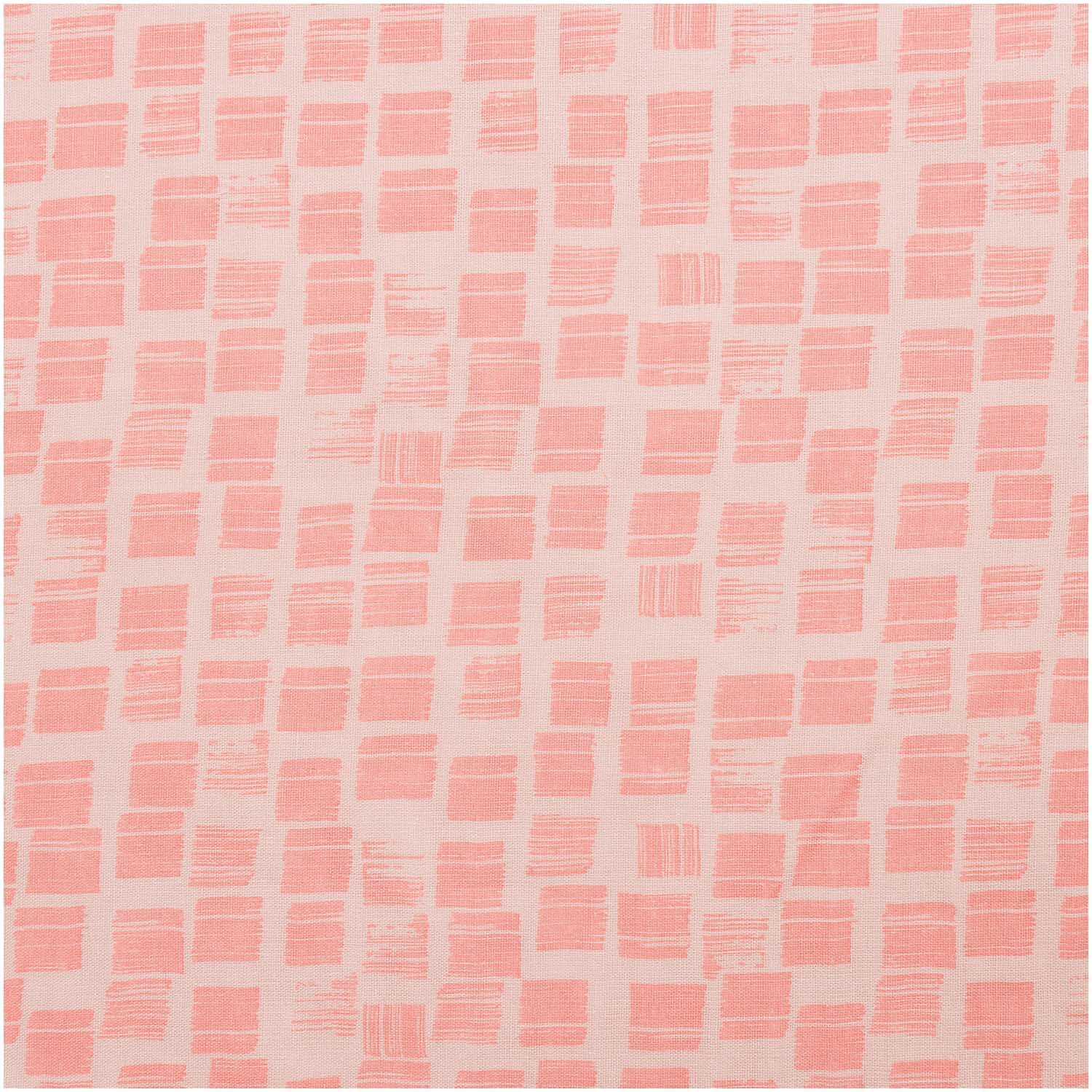 Musselin-Druckstoff Nature Matters mit geometrischem Muster in Mauve-Rosa von Rico Design.