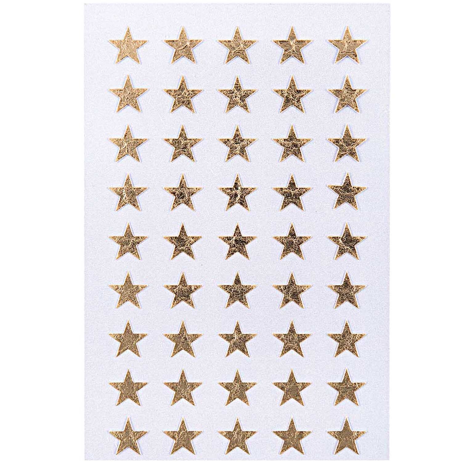 Paper Poetry Sticker Sterne gold 10mm 4 Bogen von Rico Design