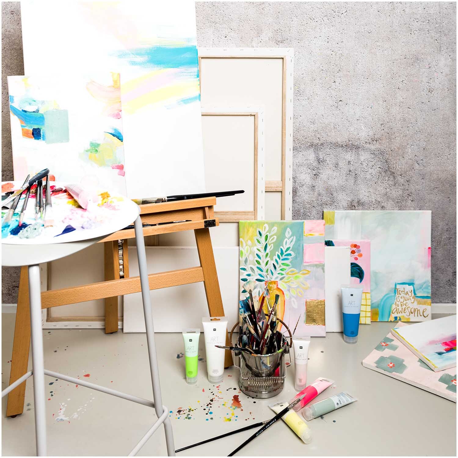 Fine Art Acryl Synthetic Farbmix flach von Rico Design