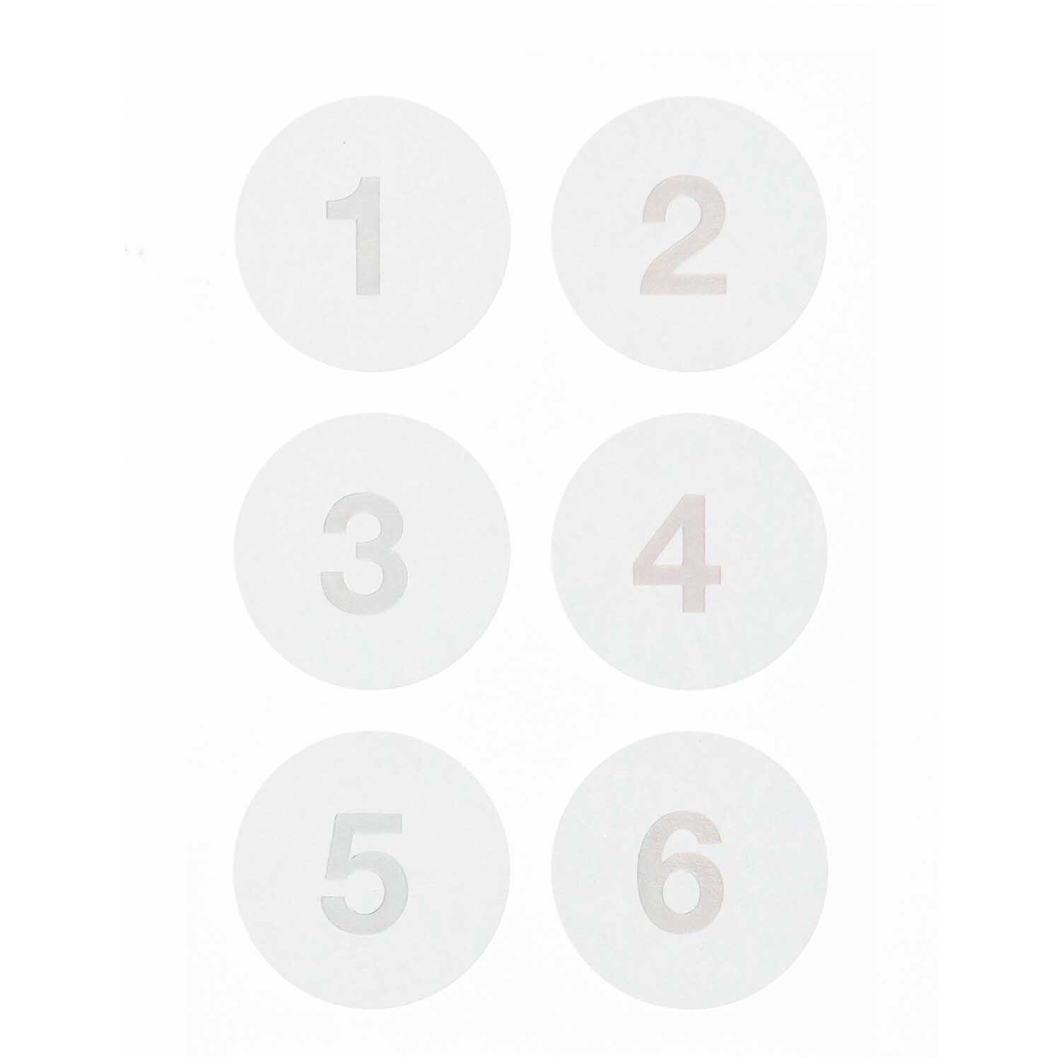 Paper Poetry Adventskalender Sticker Zahlen 1-24 Farbe Mint von Rico Design