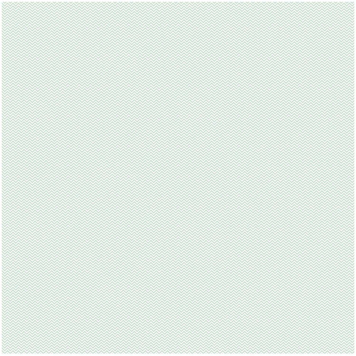 Stoff Zickzack weiß-mint 50x140cm von Rico Design zeigt ein dezentes Zickzack-Muster in Weiß und Mint. Ideal für kreative Nähprojekte.