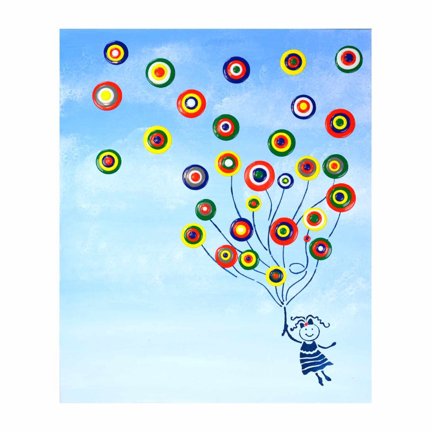 Blob Paint Set Luftballon-Mädchen 6x90ml von Viva Decor Creative Colors 