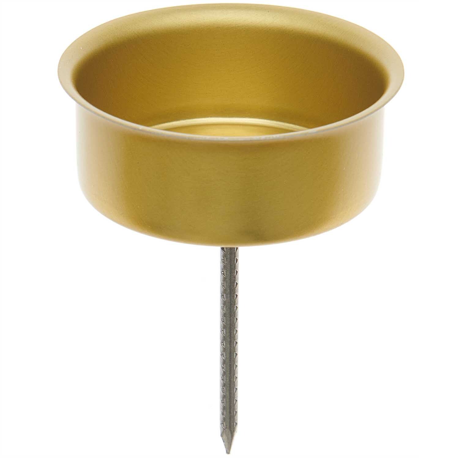Kerzenhalter gold 4cm 4 Stück von Fridolfinger Metallwaren 