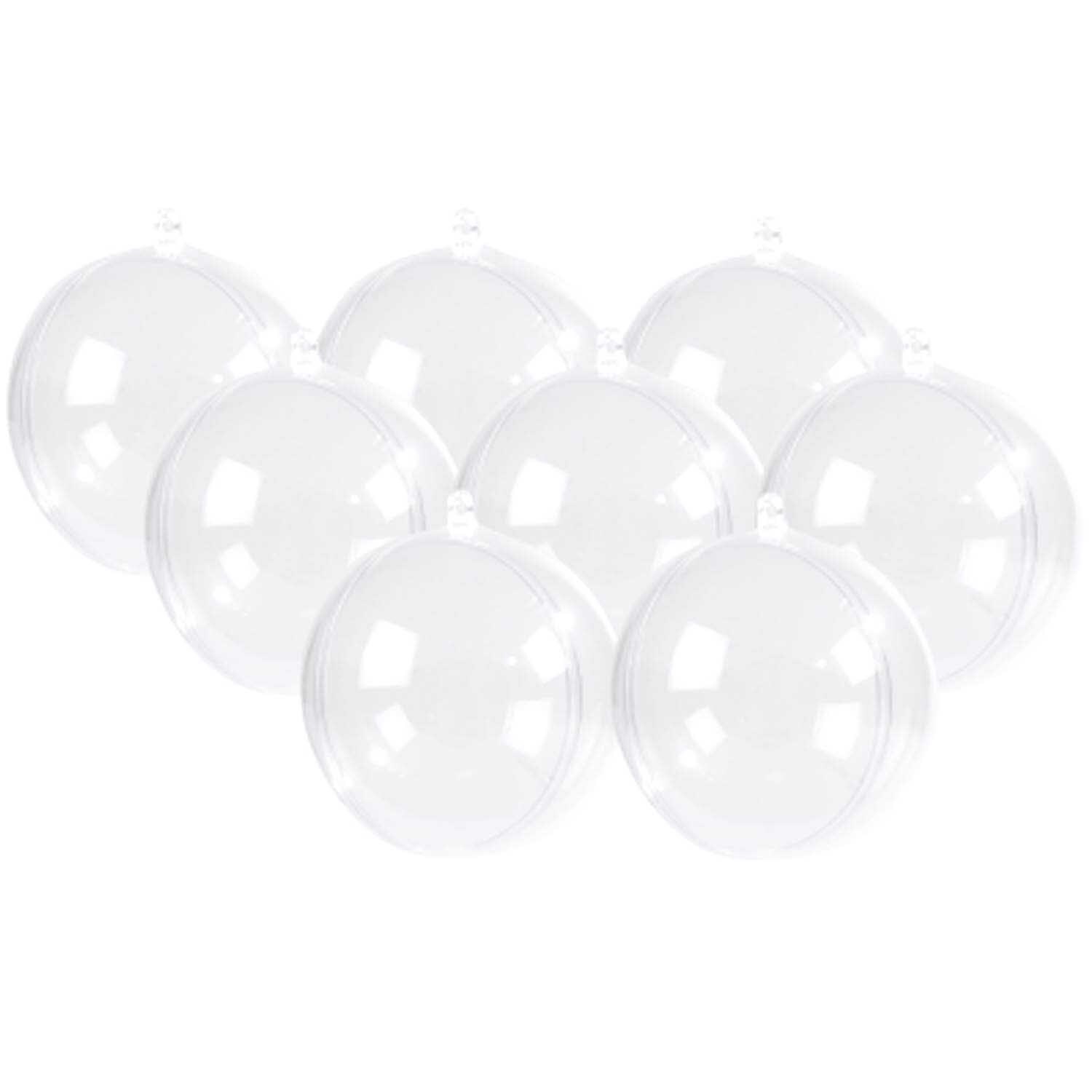 Acrylkugeln Set von Rico Design: Transparentes Set aus mehreren Kugeln, ideal für Dekorationen.
