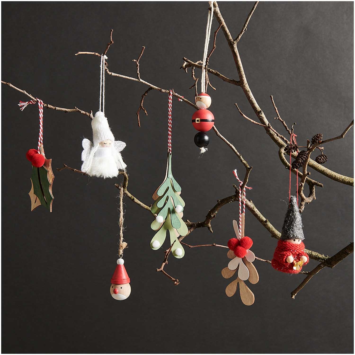 Holzhänger Santa 5x3cm von Rico Design