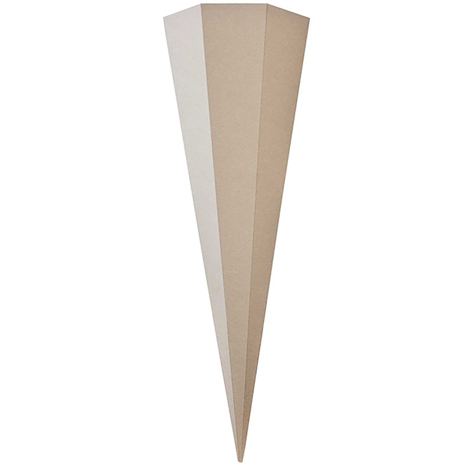 Schultüte Rohling grau sechseckig von goldbuch, 85cm. Sechseckige, graue Schultüte für kreative Gestaltung.