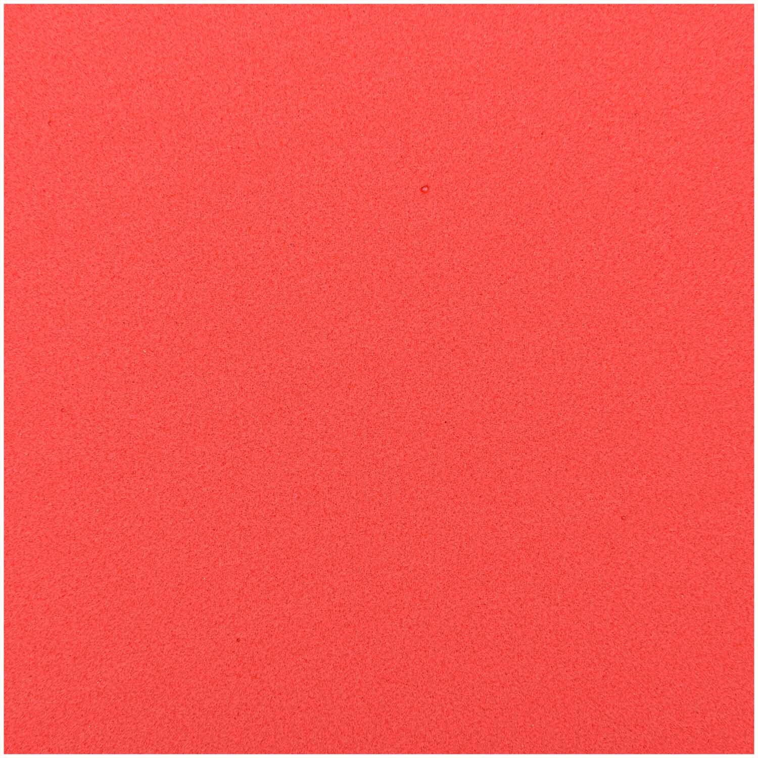 Moosgummiplatte 30x40cm 2mm von Rico Design in kräftigem Rot, ideal für kreative Bastelprojekte.