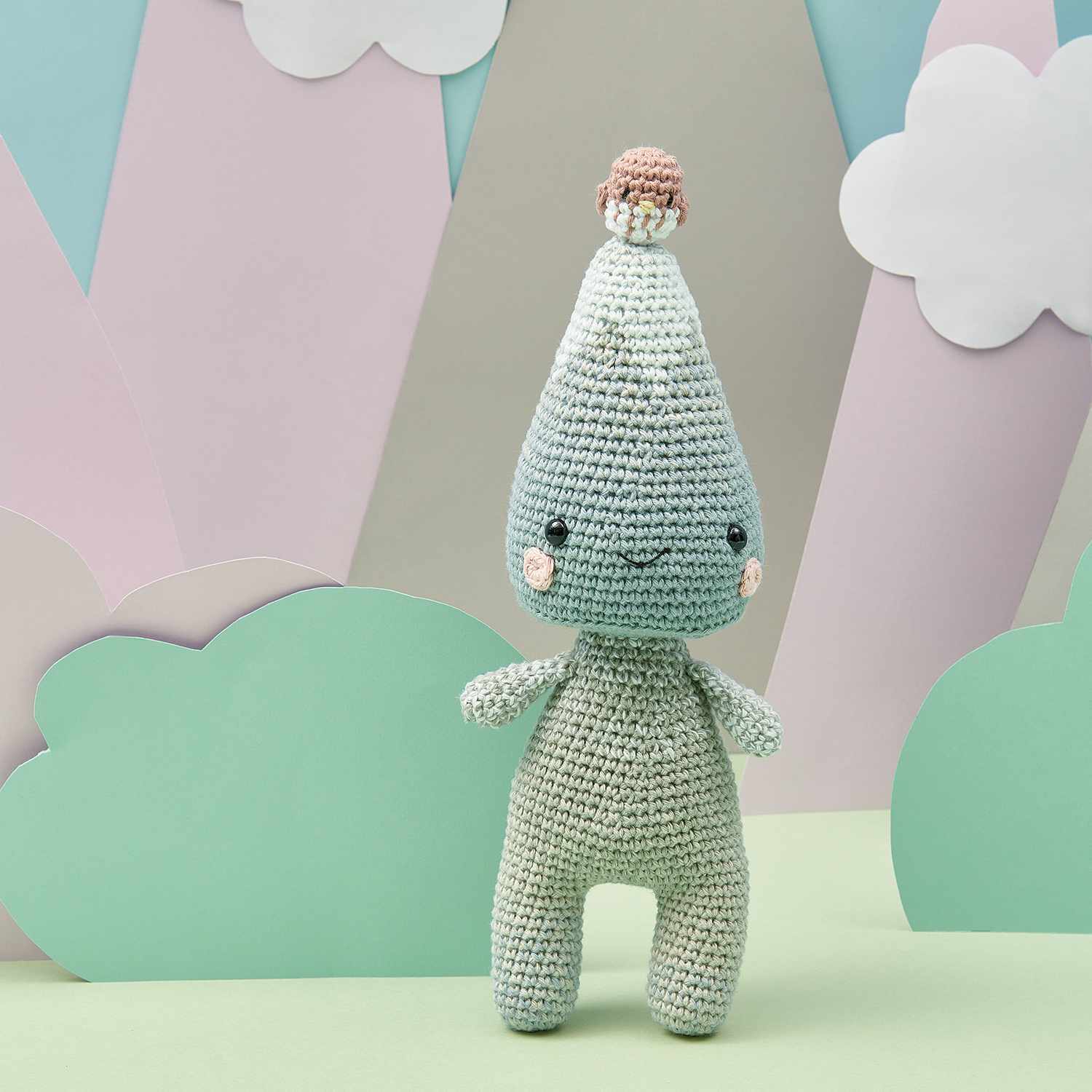 Häkelset Mountain-Head aus Ricorumi Element Heads von Rico Design