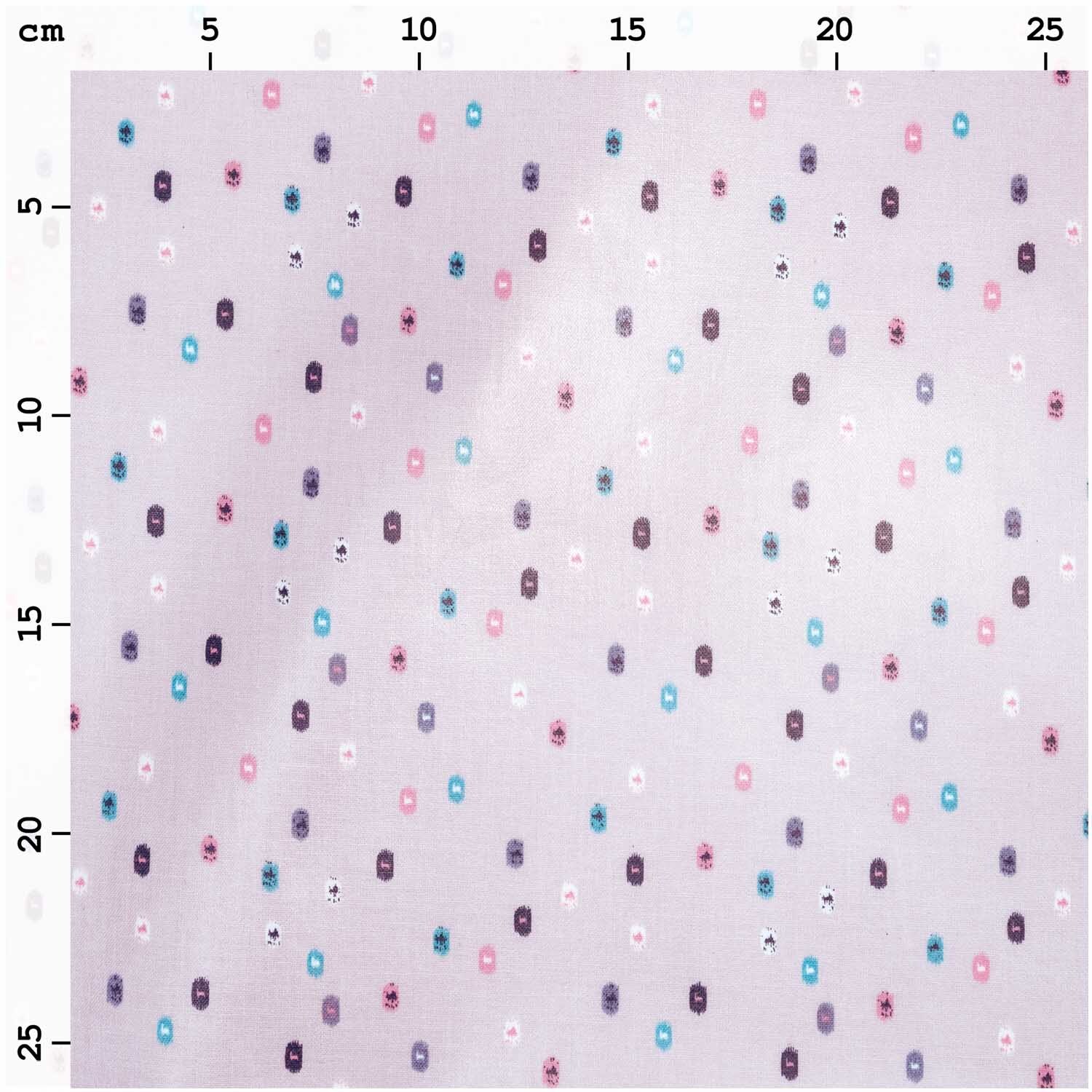 Druckstoff grafische Punkte flieder 25x70cm beschichtet von Rico Design