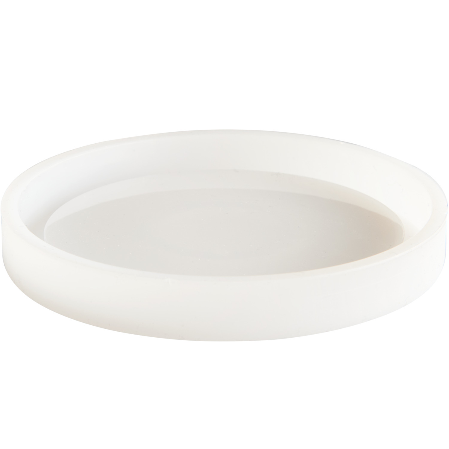 Silikon Gießform Untersetzer klein, rund, Ø8x1cm, in Weiß von Rico Design, ideal für kreative DIY-Projekte und individuelle Gestaltung.