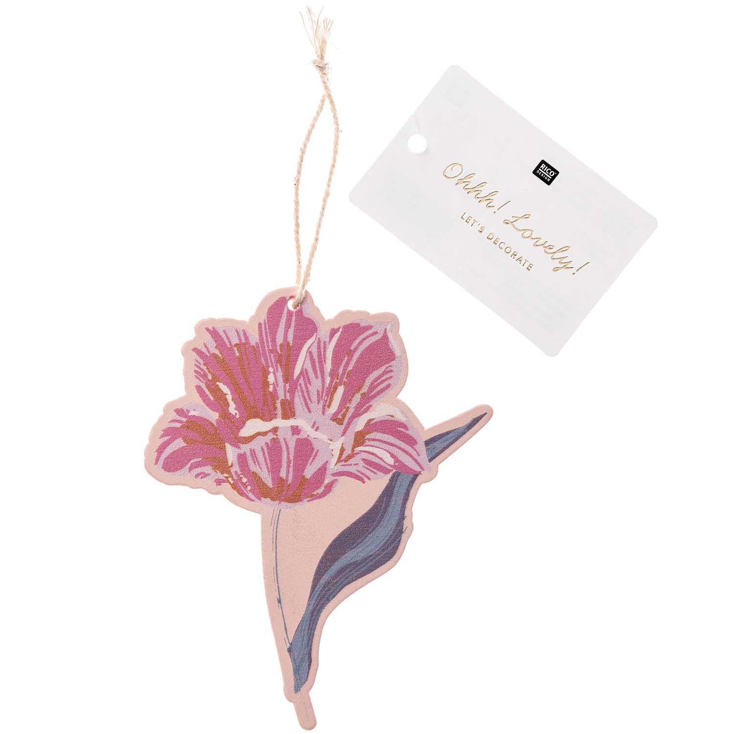 Hänger Blume dunkelrot 1 Stück von Rico Design