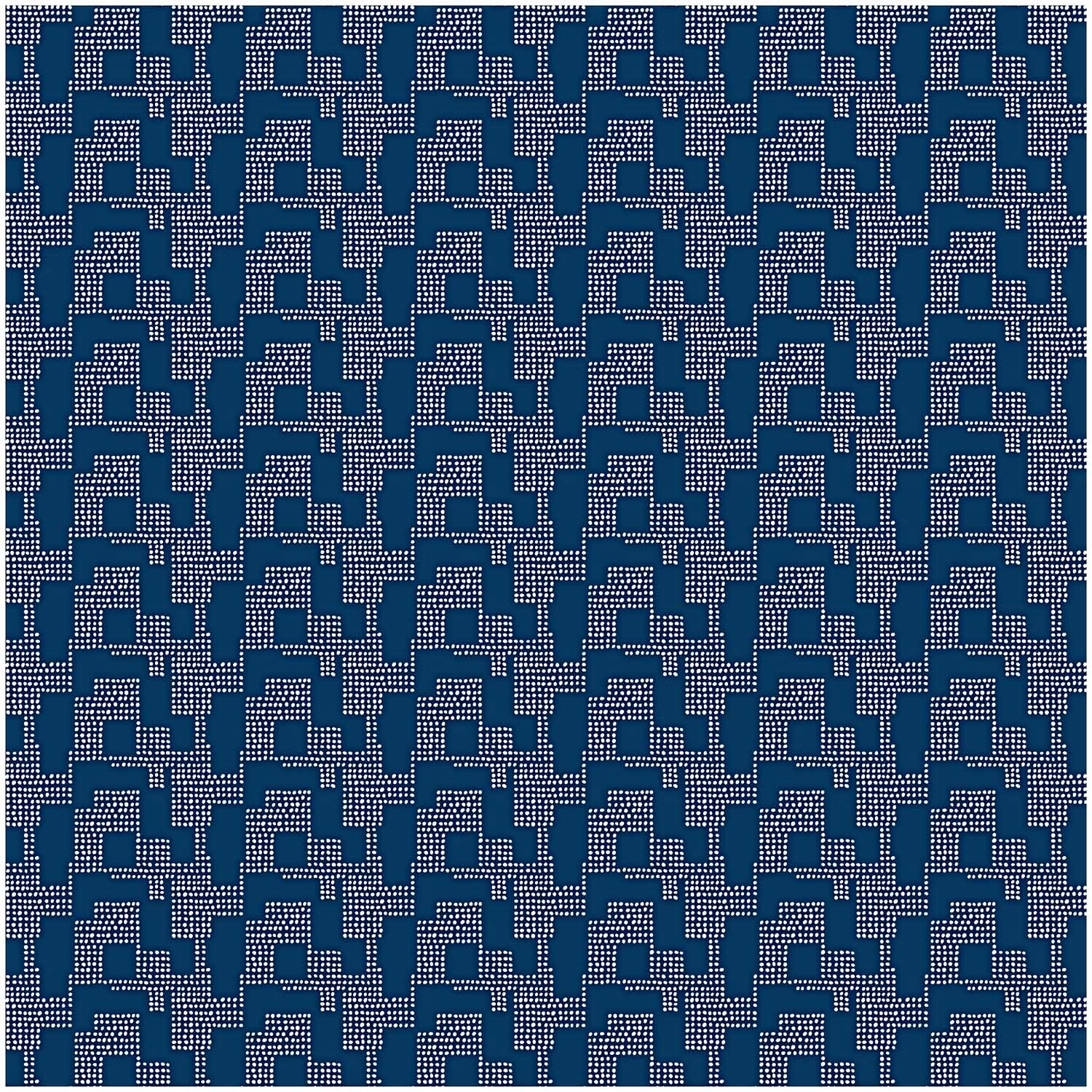Druckstoff mit grafischem Muster in 140 cm Breite, von Rico Design, in einem eleganten Design.