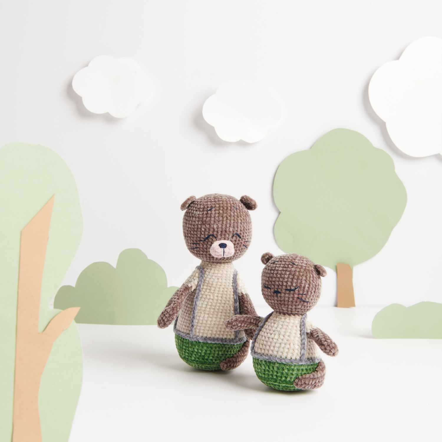 Häkelset Papa Otter und Omar aus Ricorumi Mini Me von Rico Design