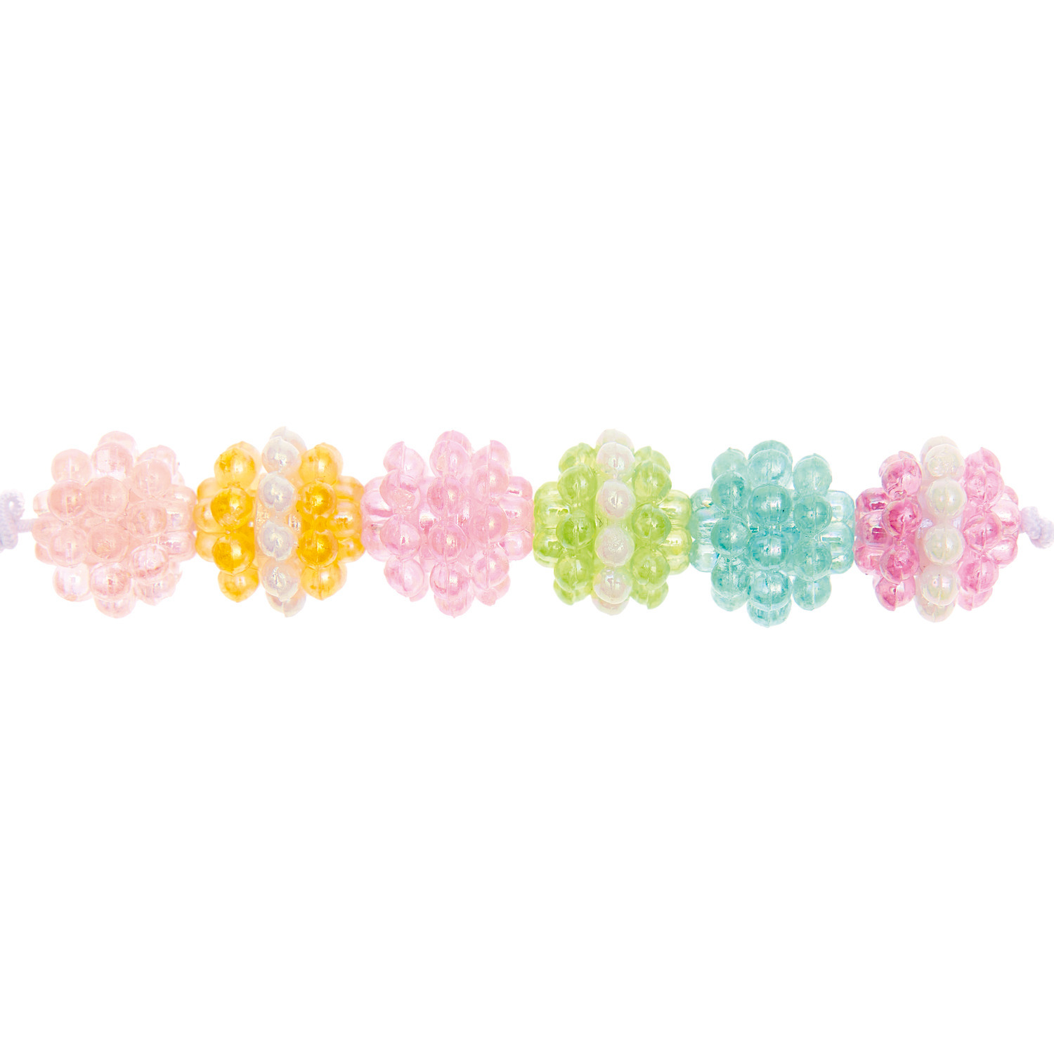 itoshii Perlen Bundle pastell 10mm 20 Stück: Bunte Perlen in sanften Pastelltönen, ideal für kreative Schmuckprojekte.