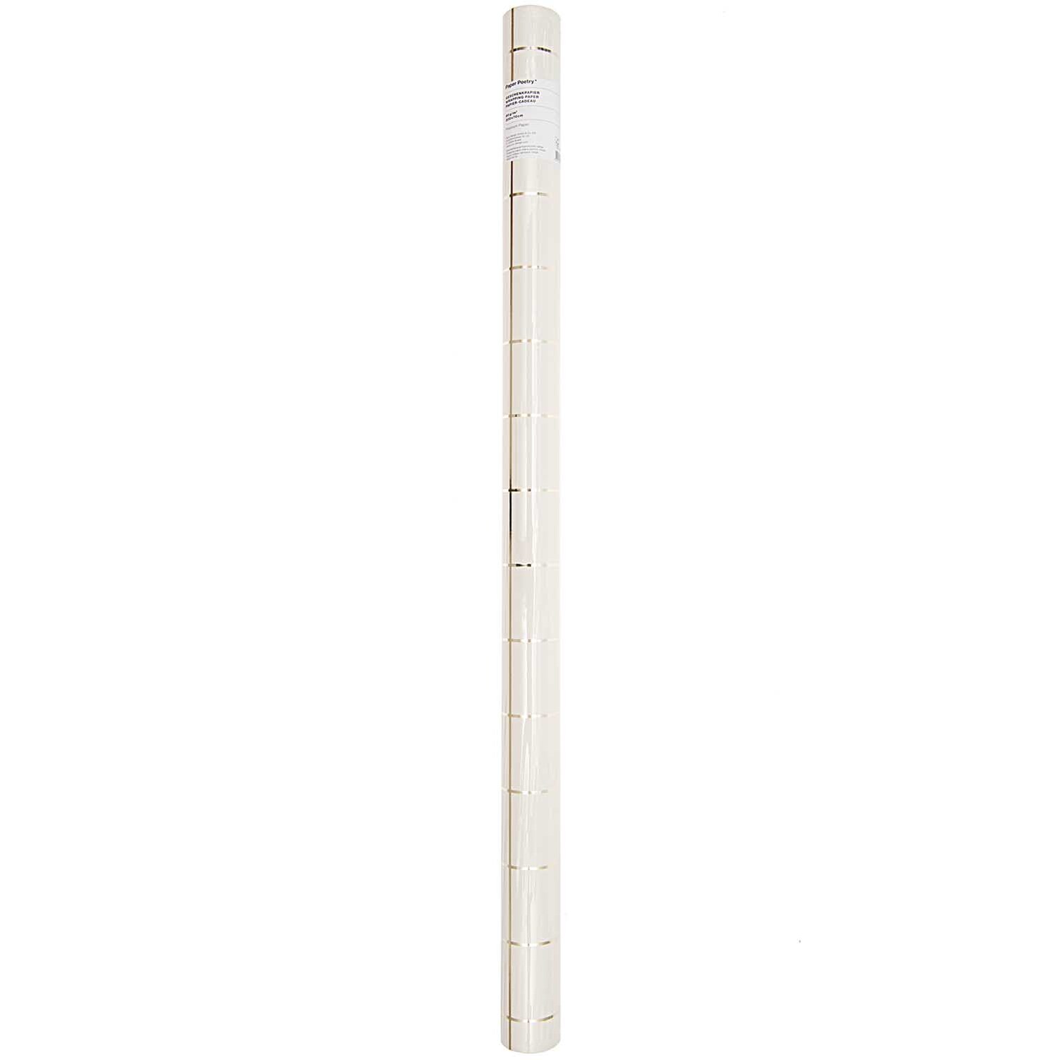 Paper Poetry Geschenkpapier Karo beige 70cm 2m 80g/m² von Rico Design